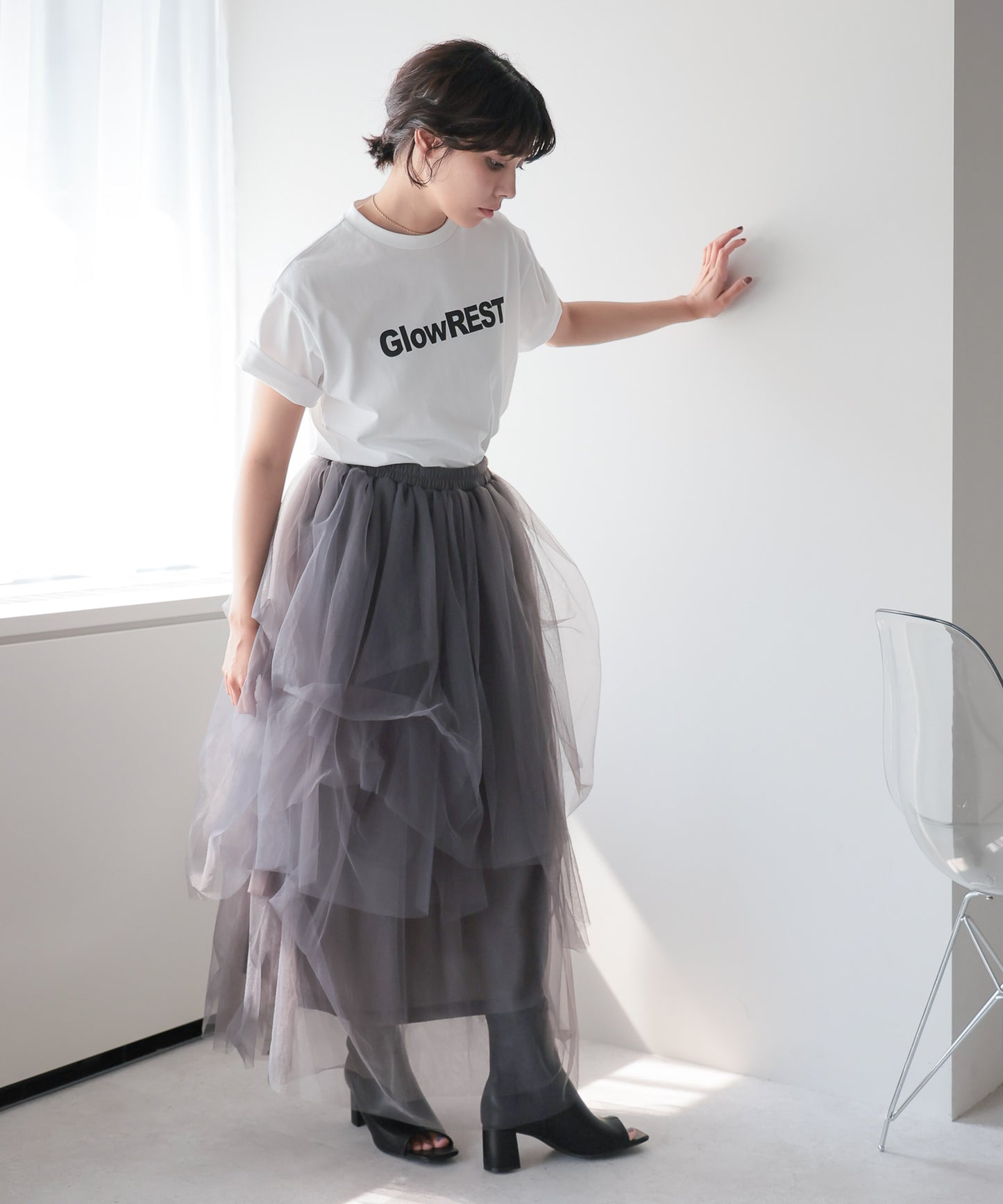 GlowREST Logo T-shirt/GlowRESTロゴTシャツ