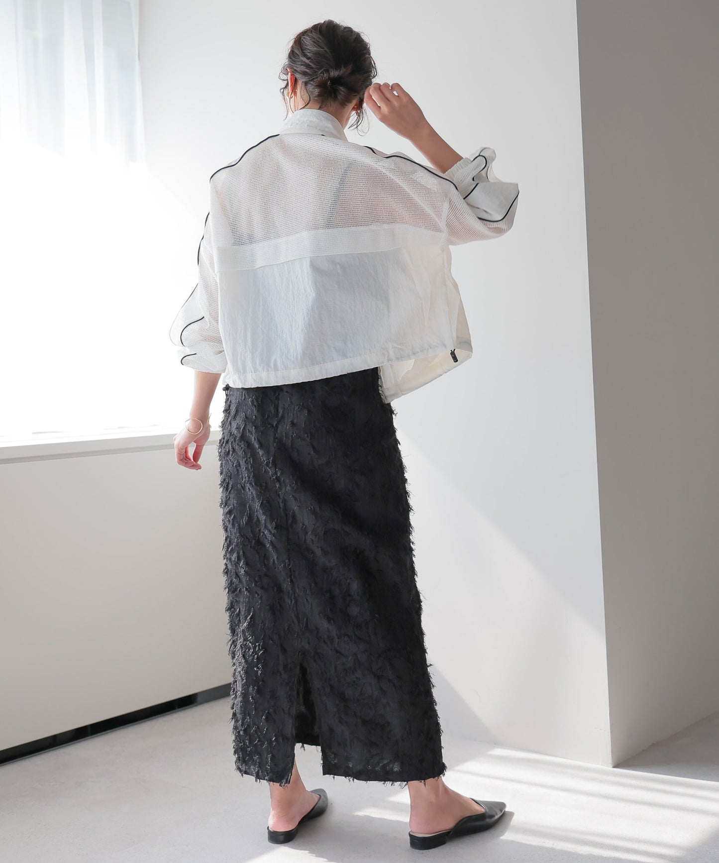 Mixed-Material Track Jacket 異素材トラックジャケット