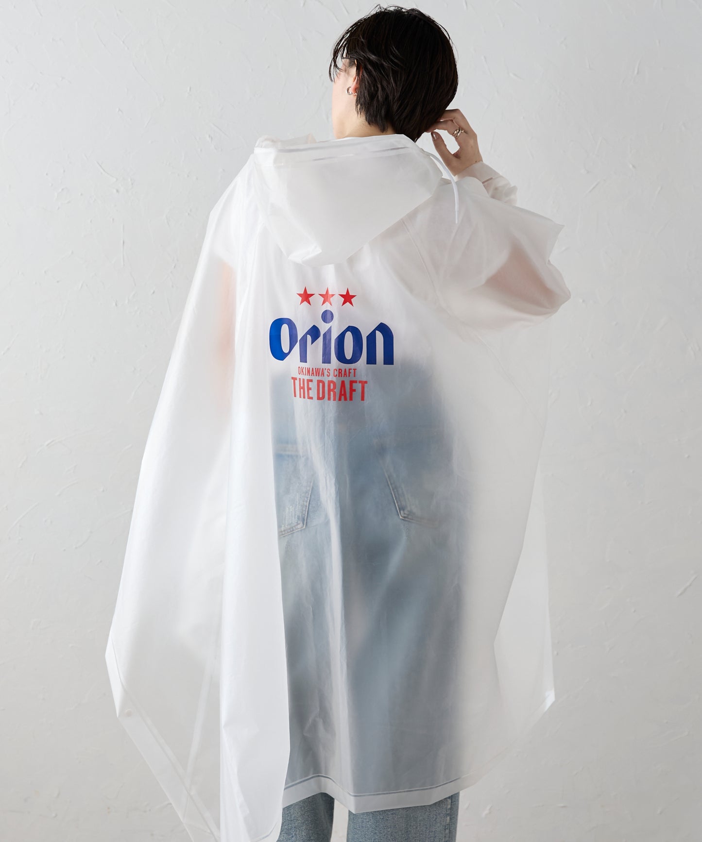 Orion beer logo poncho オリオンビールロゴ レインポンチョ
