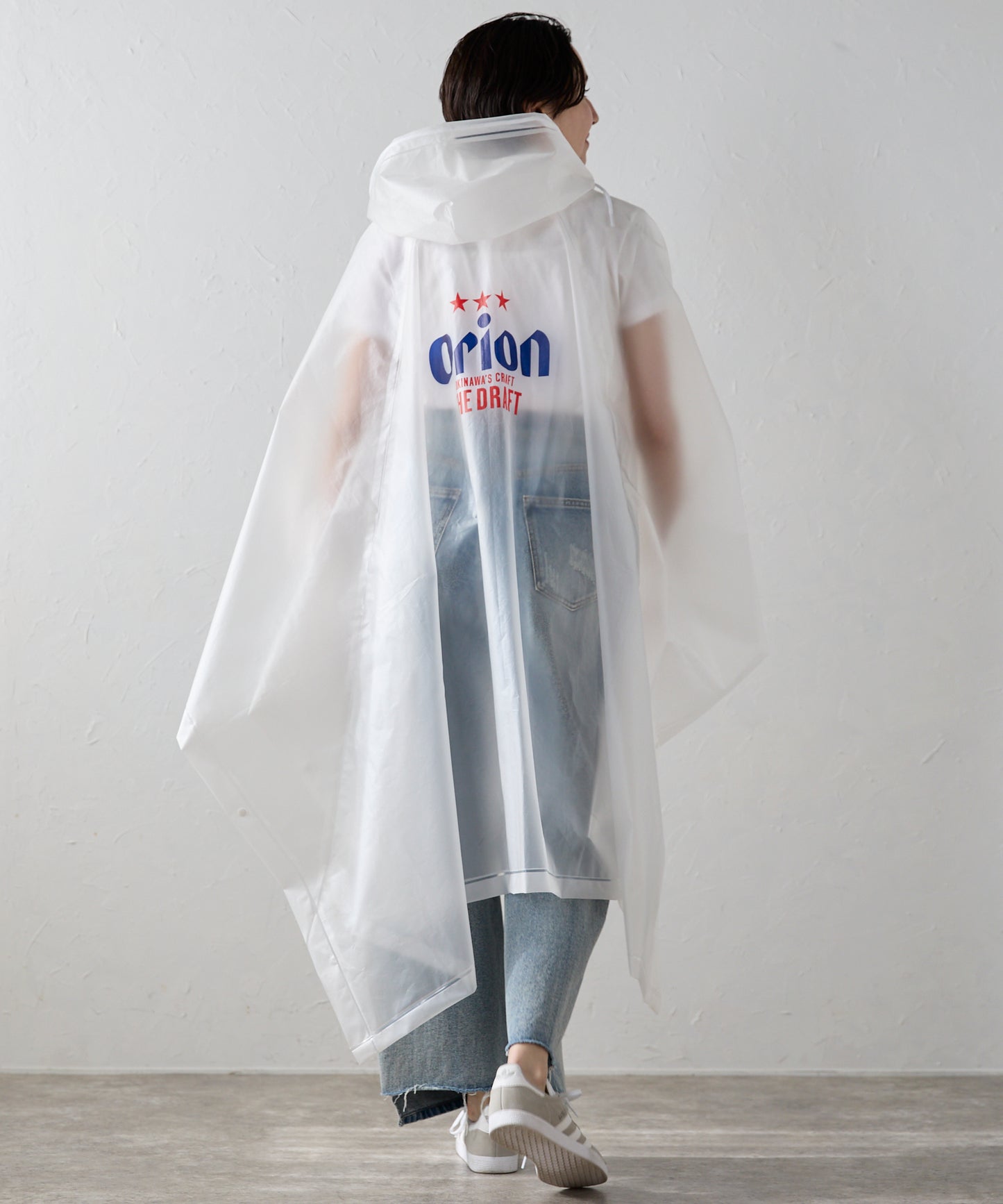 Orion beer logo poncho オリオンビールロゴ レインポンチョ
