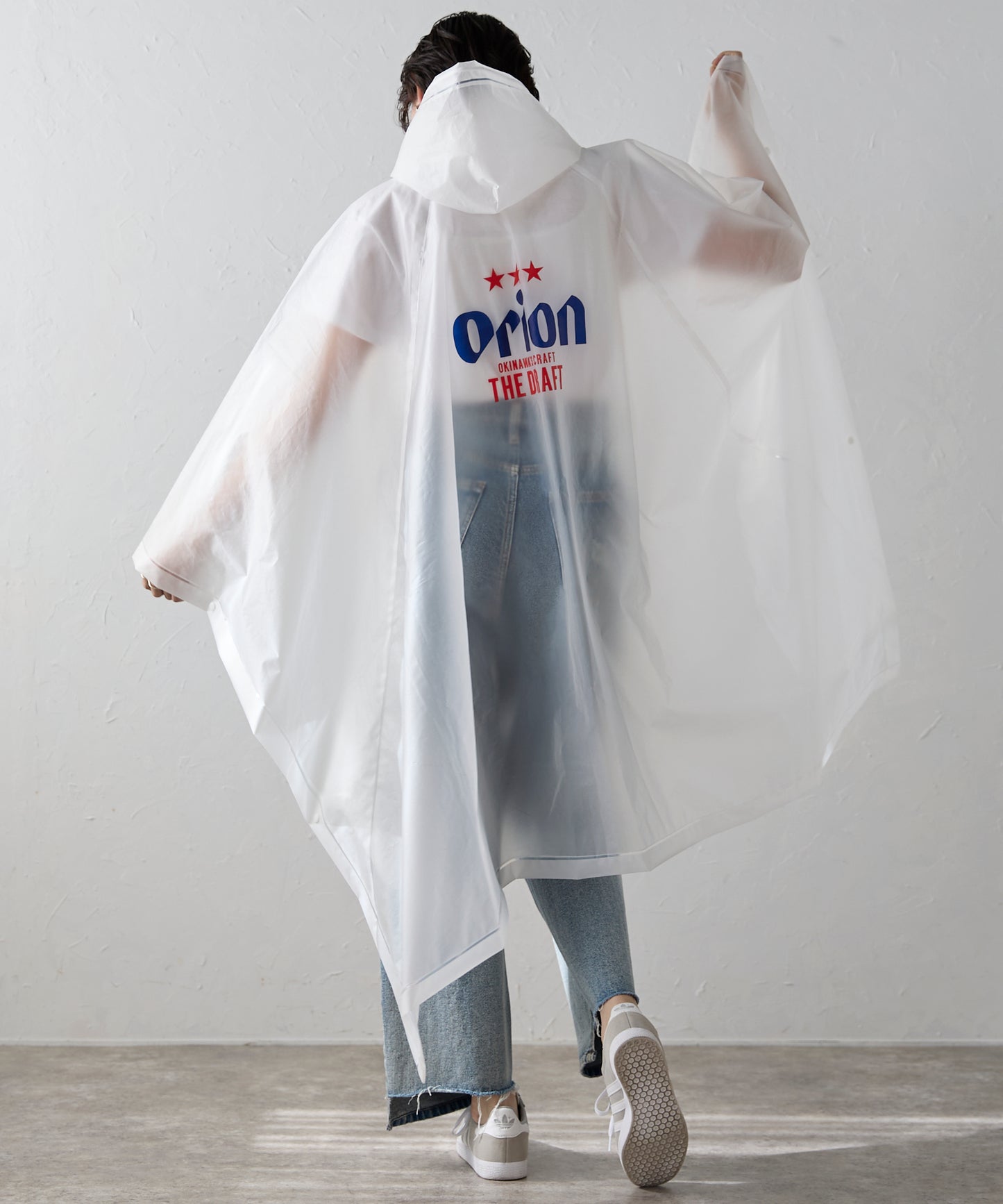 Orion beer logo poncho オリオンビールロゴ レインポンチョ