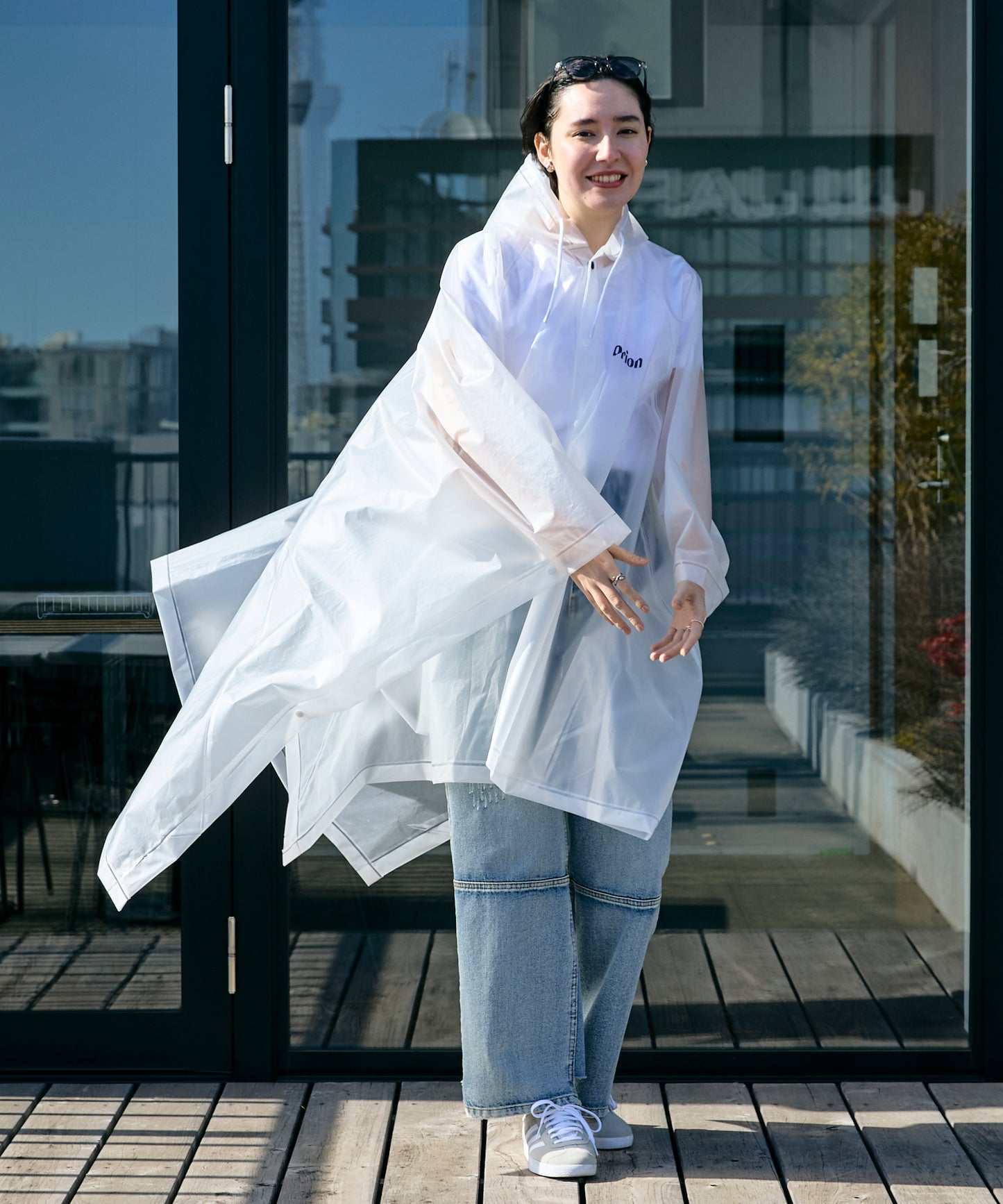 Orion beer logo poncho オリオンビールロゴ レインポンチョ
