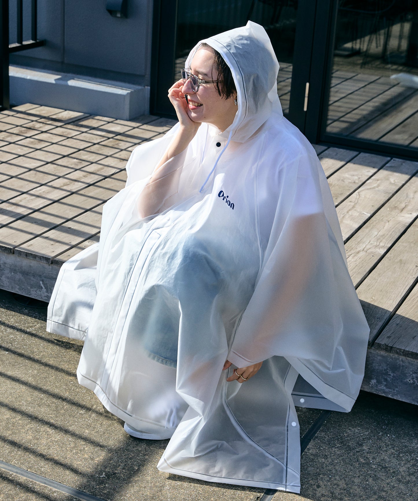 Orion beer logo poncho オリオンビールロゴ レインポンチョ
