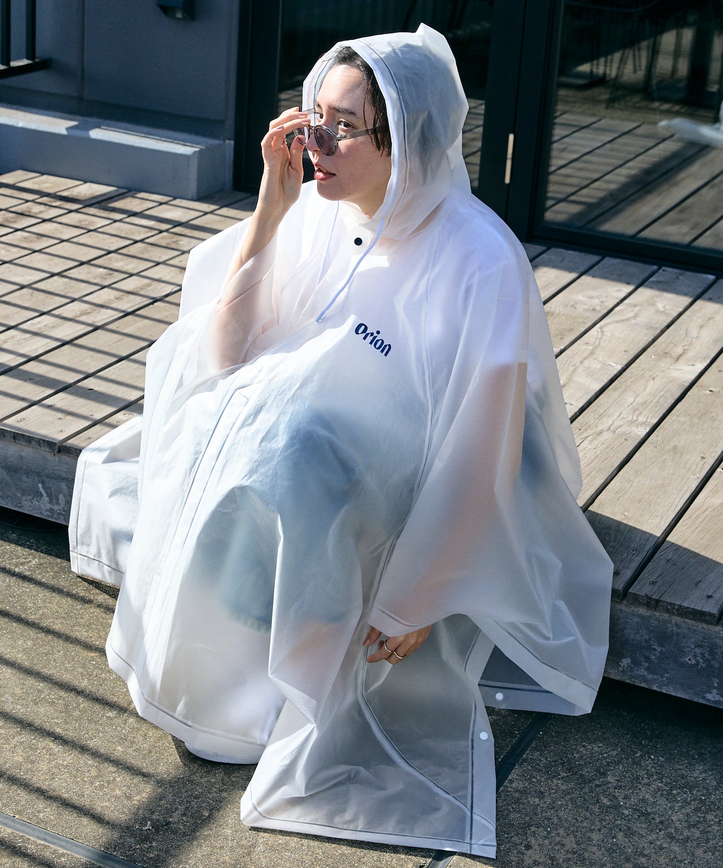 Orion beer logo poncho オリオンビールロゴ レインポンチョ