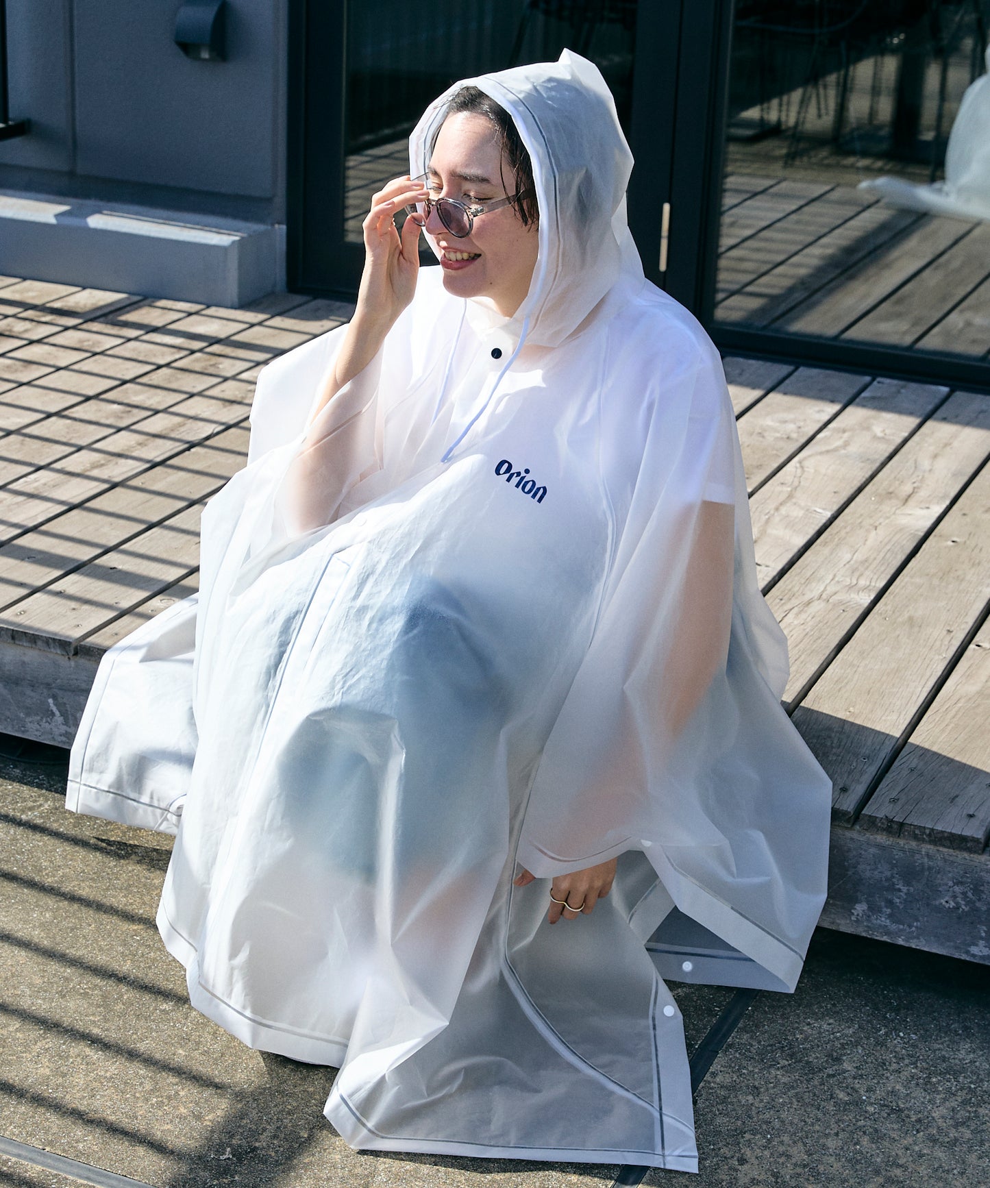 Orion beer logo poncho オリオンビールロゴ レインポンチョ