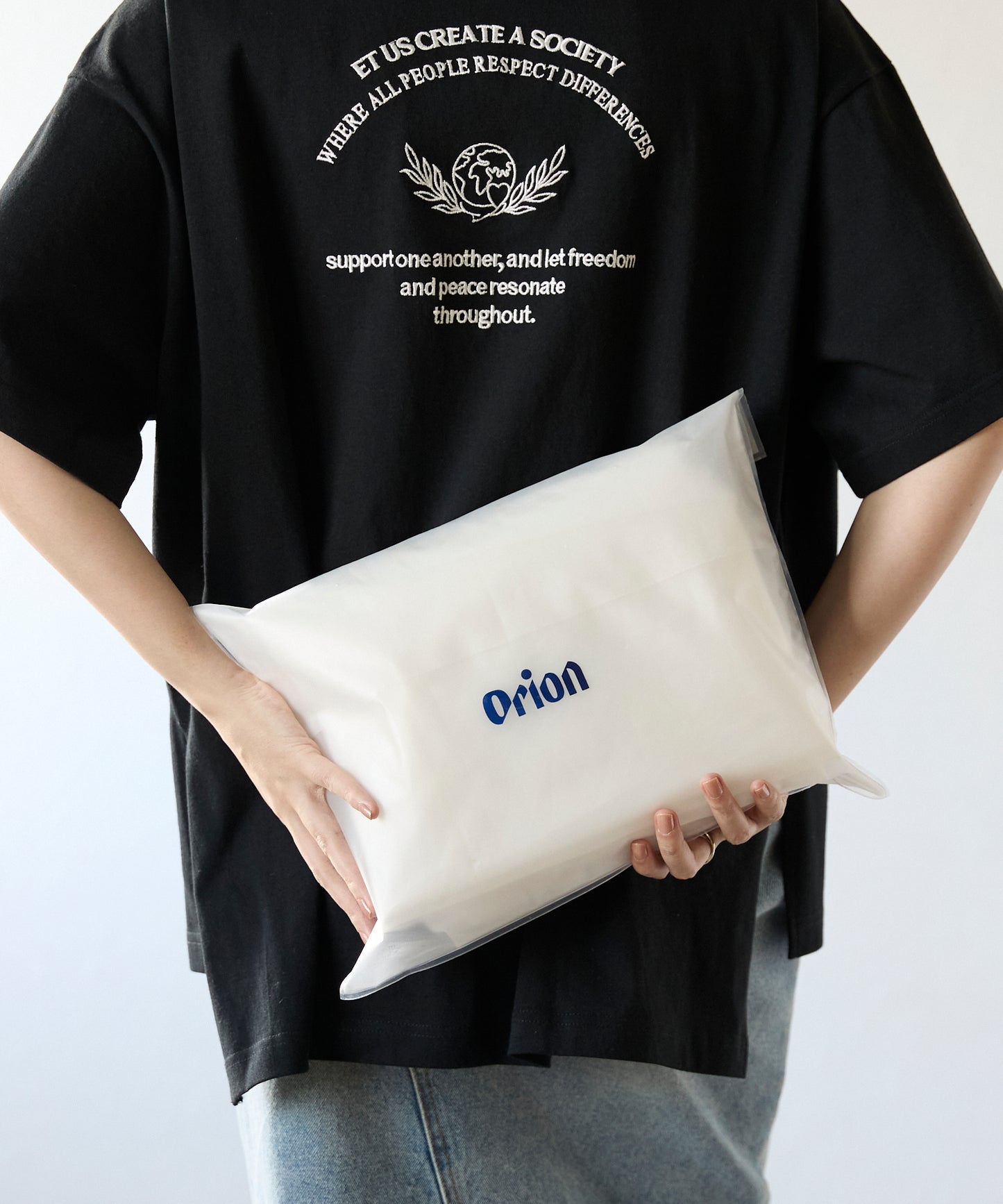 Orion beer logo poncho オリオンビールロゴ レインポンチョ