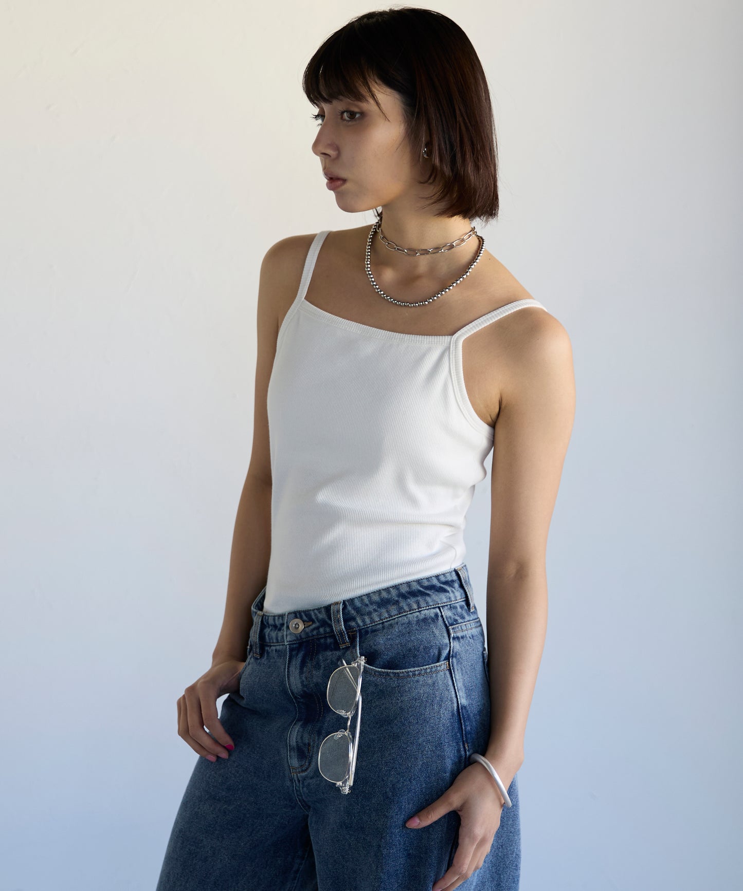 Camisole with Built-in Cups　カップ付きキャミソール