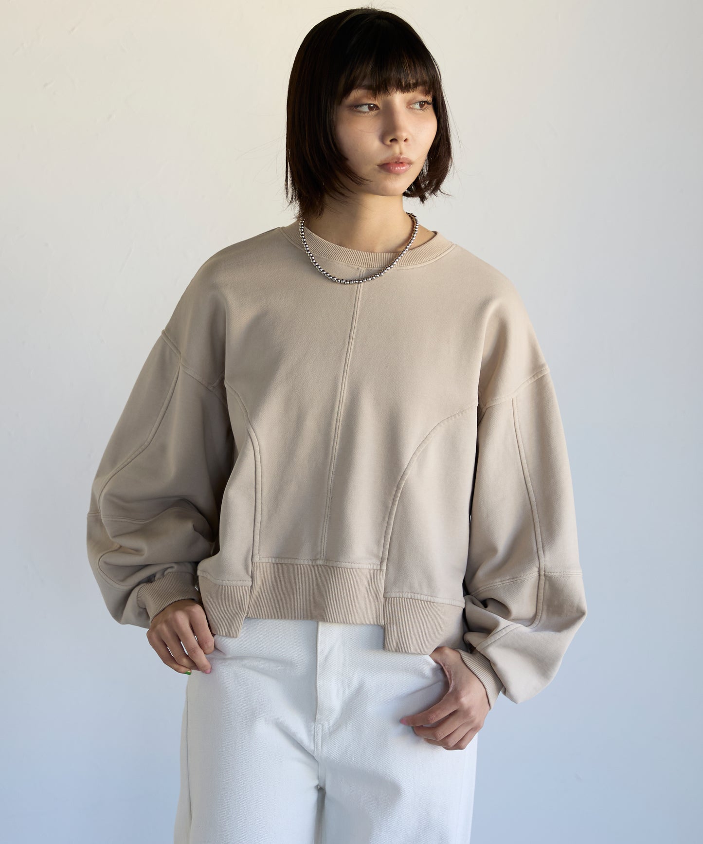 Pigment Short-Length Sweatshirt　ピグメント短丈スウェット