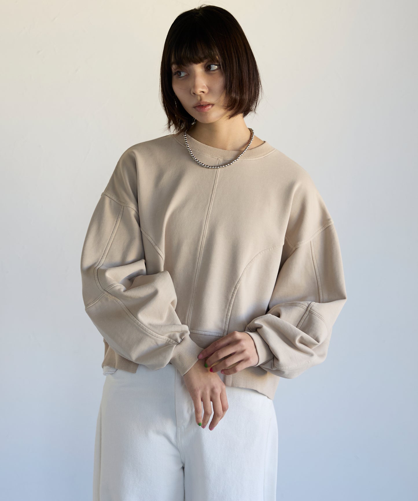 Pigment Short-Length Sweatshirt　ピグメント短丈スウェット