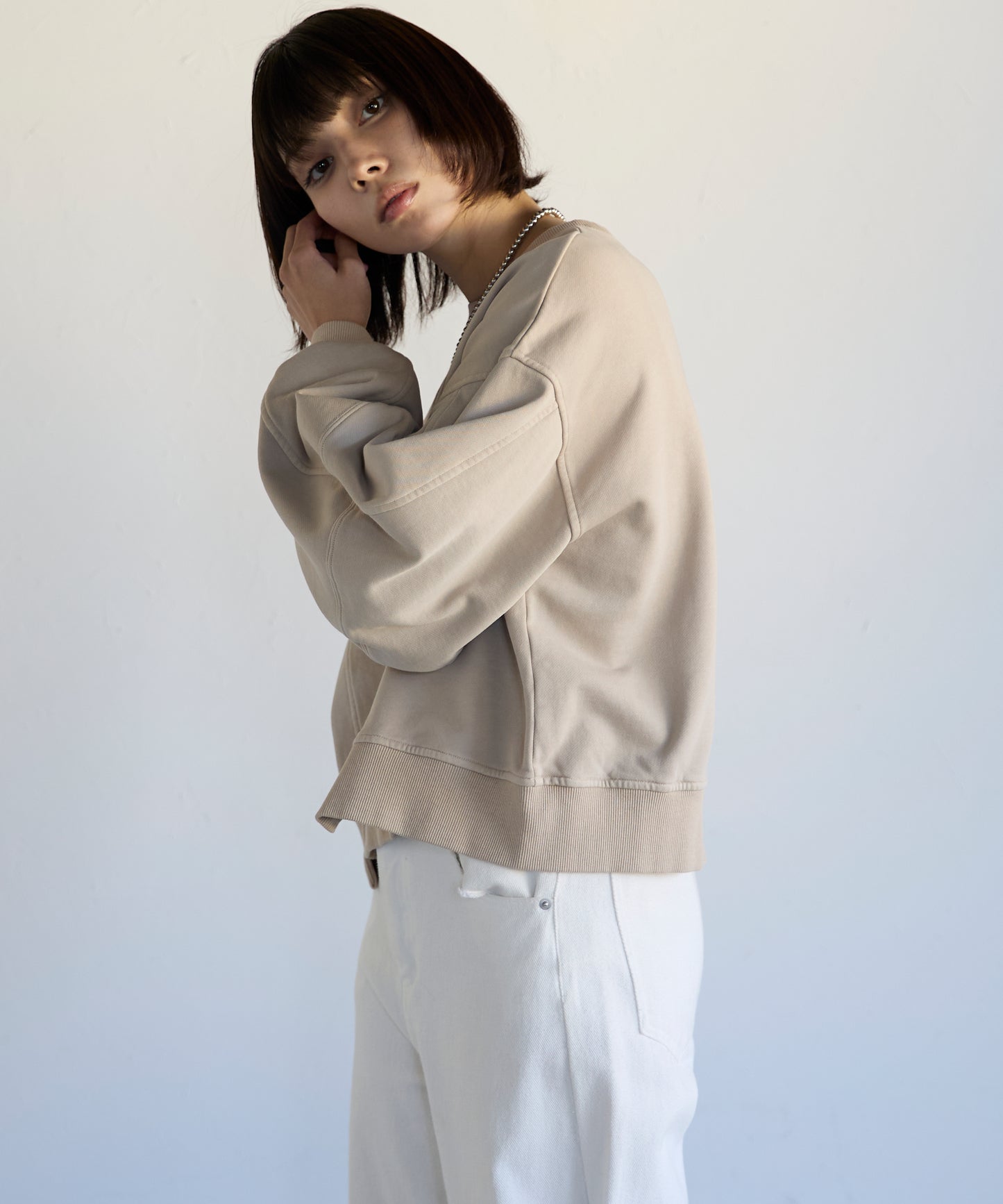 Pigment Short-Length Sweatshirt　ピグメント短丈スウェット