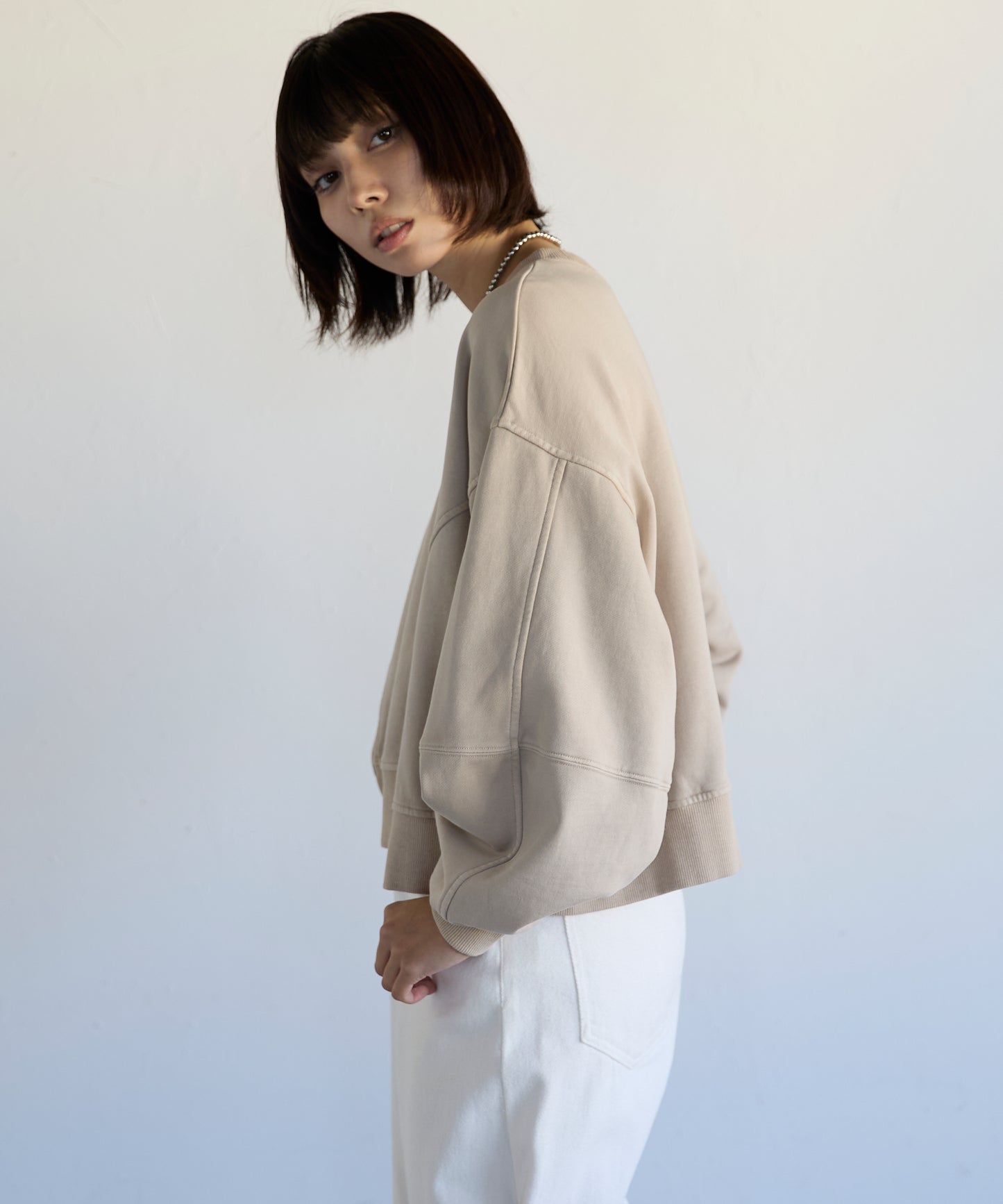 Pigment Short-Length Sweatshirt　ピグメント短丈スウェット