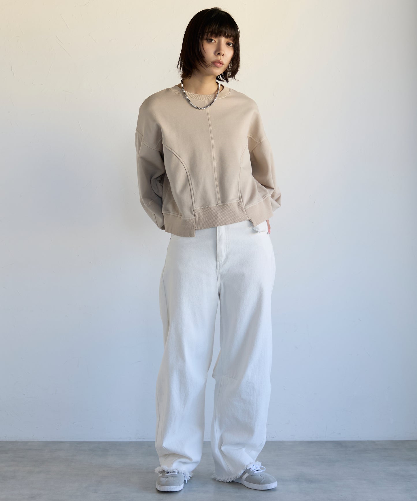 Pigment Short-Length Sweatshirt　ピグメント短丈スウェット