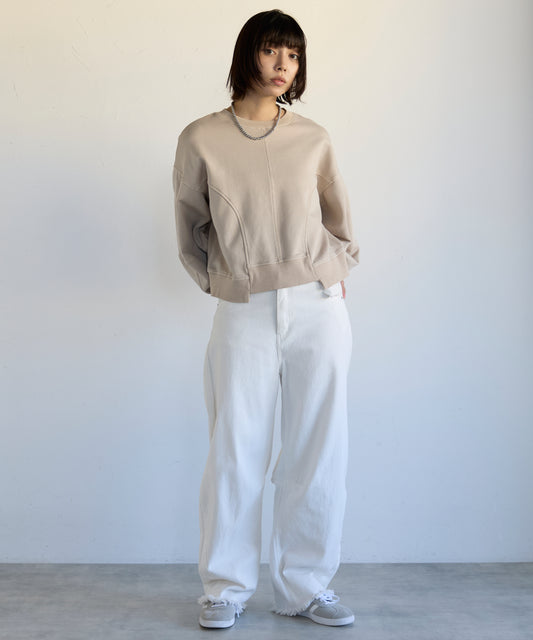Pigment Short-Length Sweatshirt　ピグメント短丈スウェット