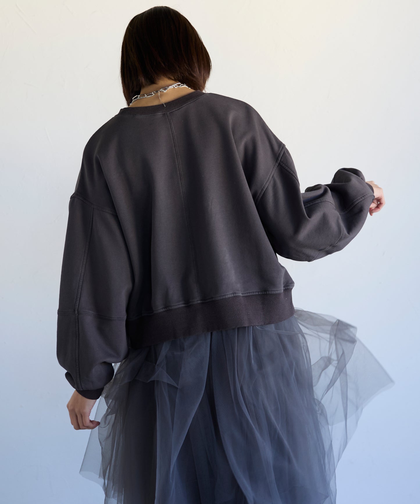Pigment Short-Length Sweatshirt　ピグメント短丈スウェット