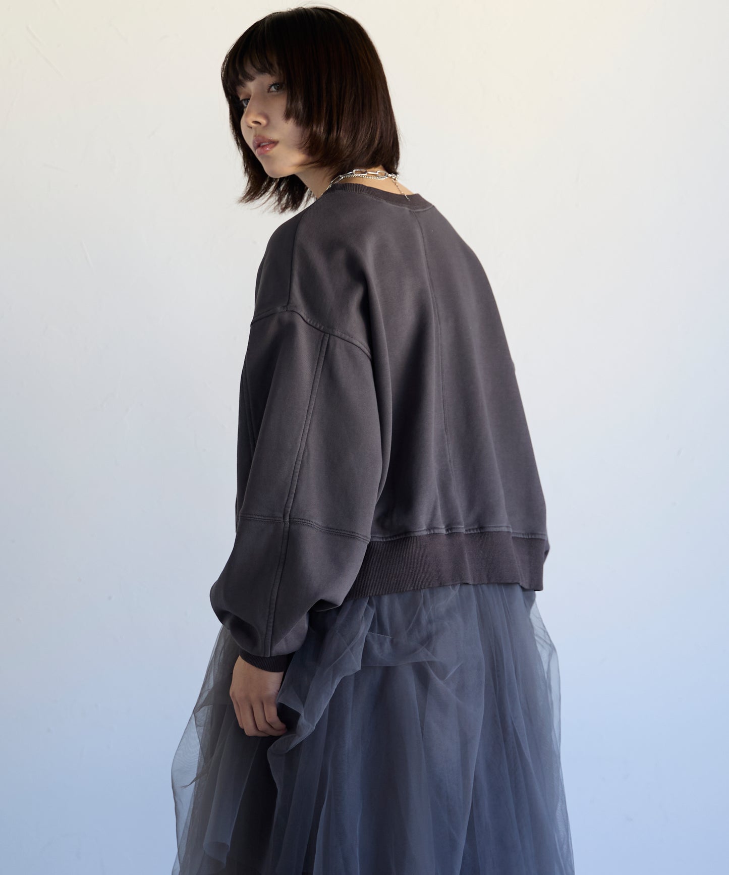 Pigment Short-Length Sweatshirt　ピグメント短丈スウェット