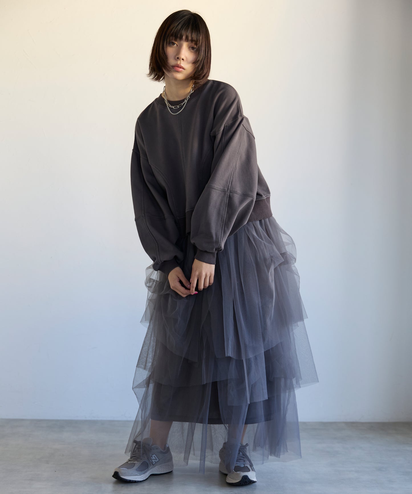 Pigment Short-Length Sweatshirt　ピグメント短丈スウェット