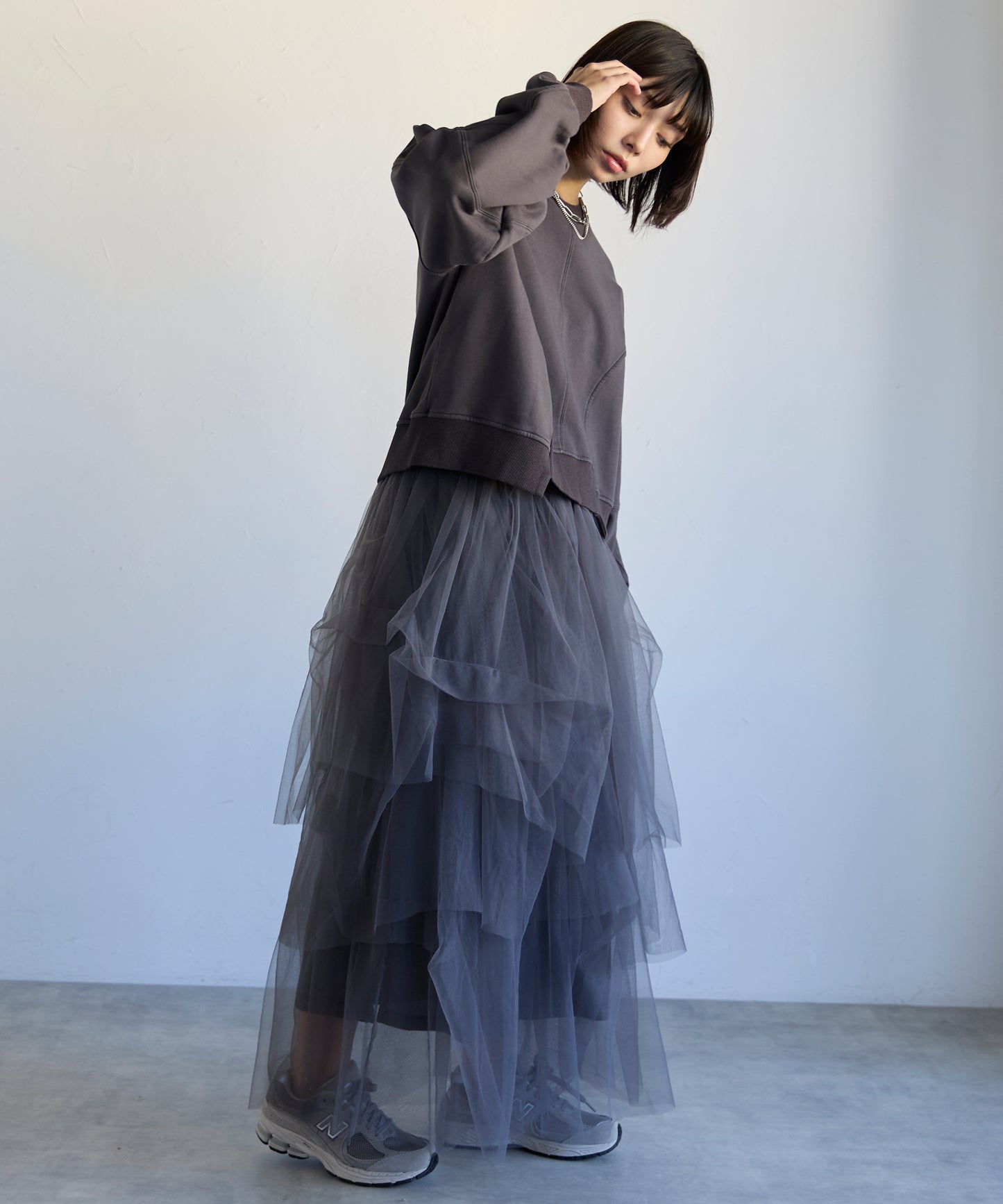 Pigment Short-Length Sweatshirt　ピグメント短丈スウェット
