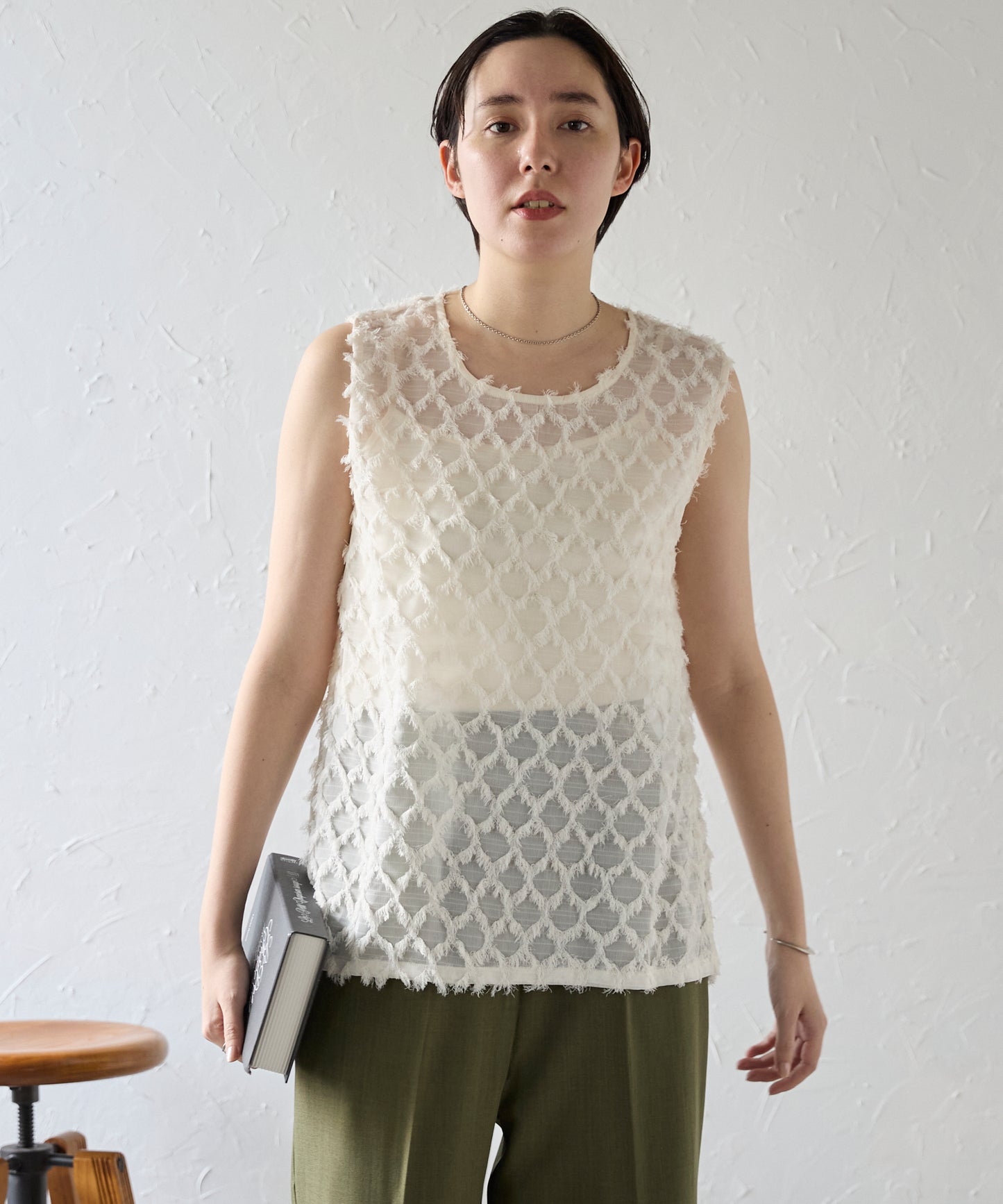 Fringe bestand camisole　フリンジベスト＋キャミソール2点SET