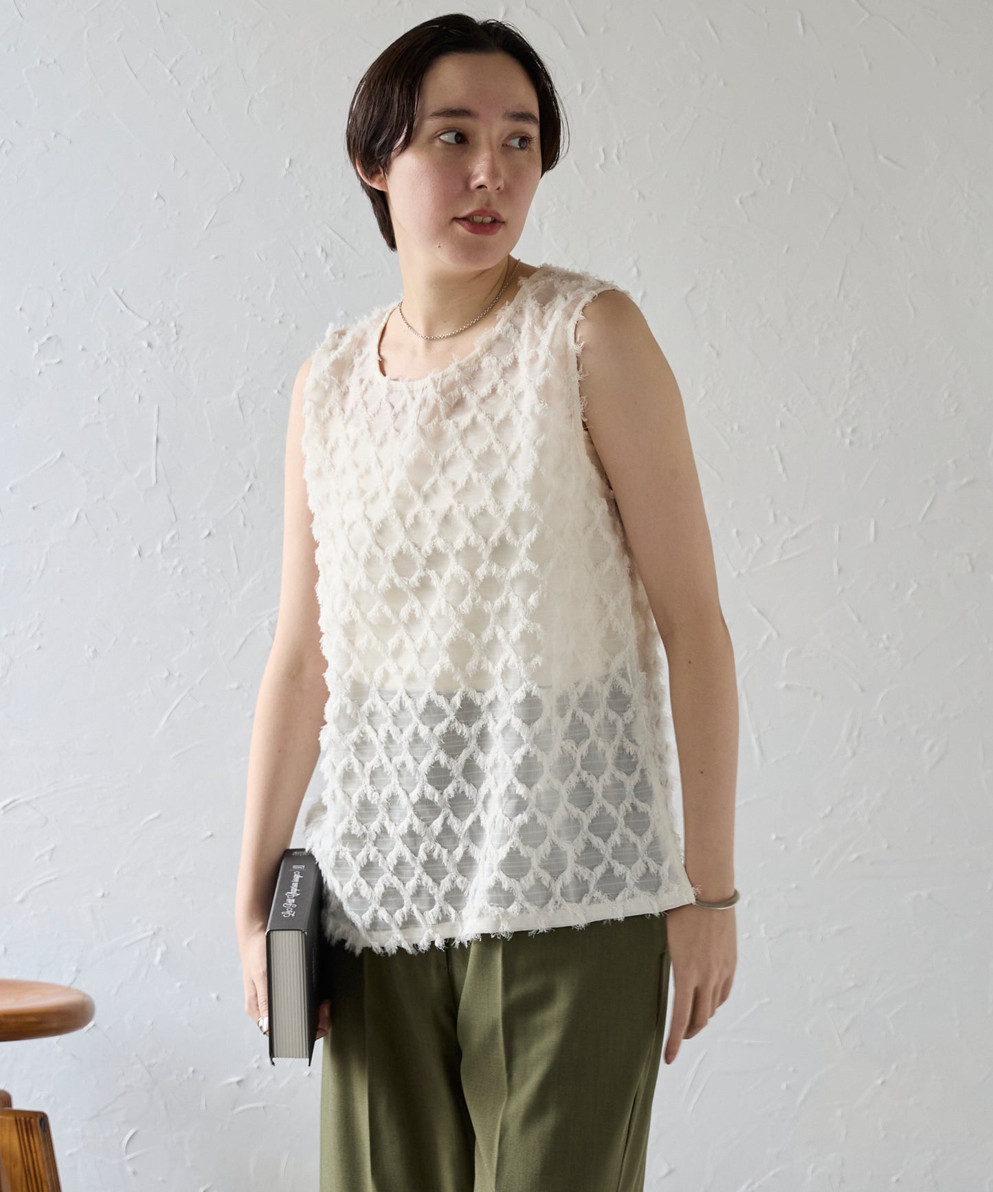 Fringe bestand camisole　フリンジベスト＋キャミソール2点SET
