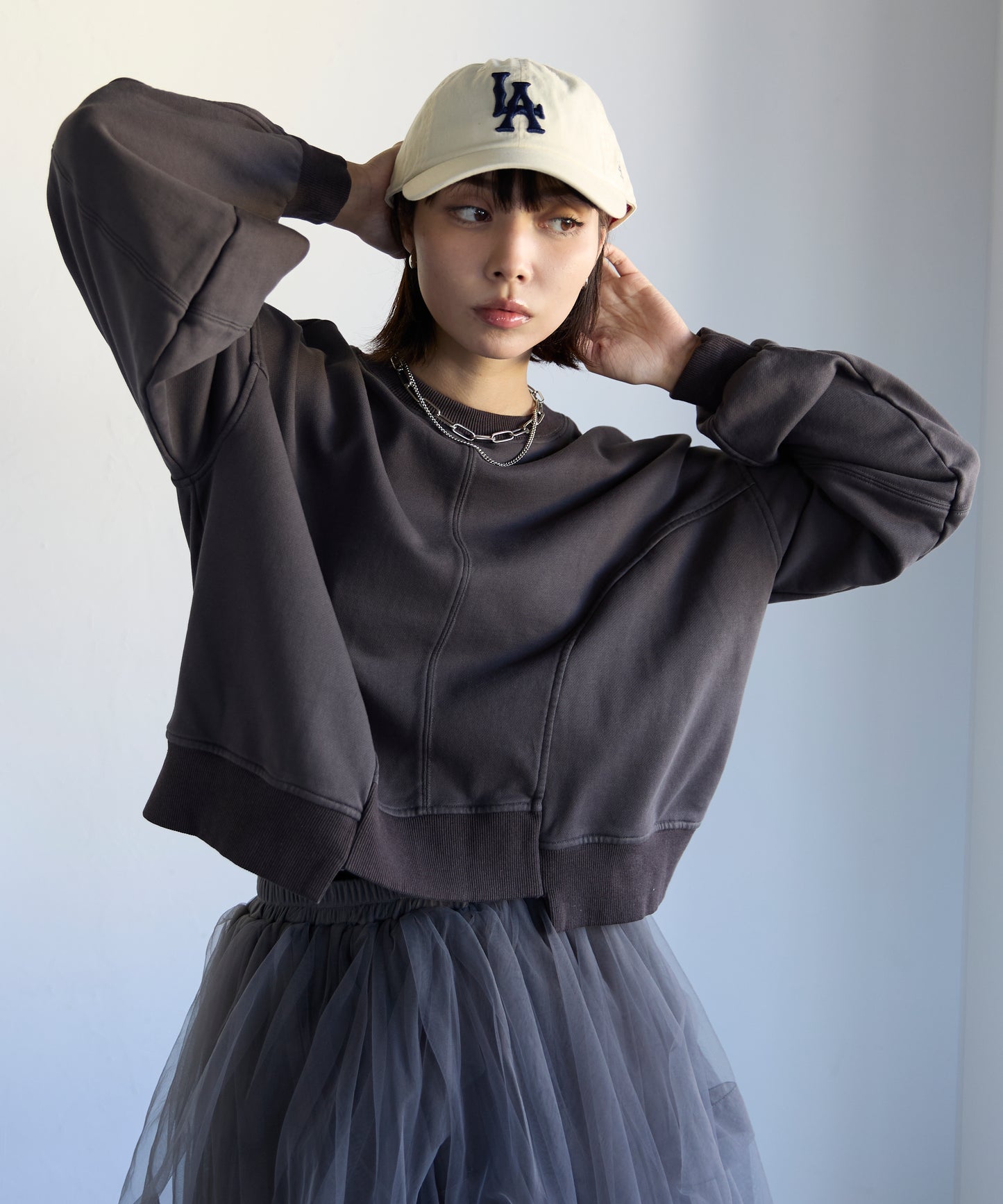 Pigment Short-Length Sweatshirt　ピグメント短丈スウェット