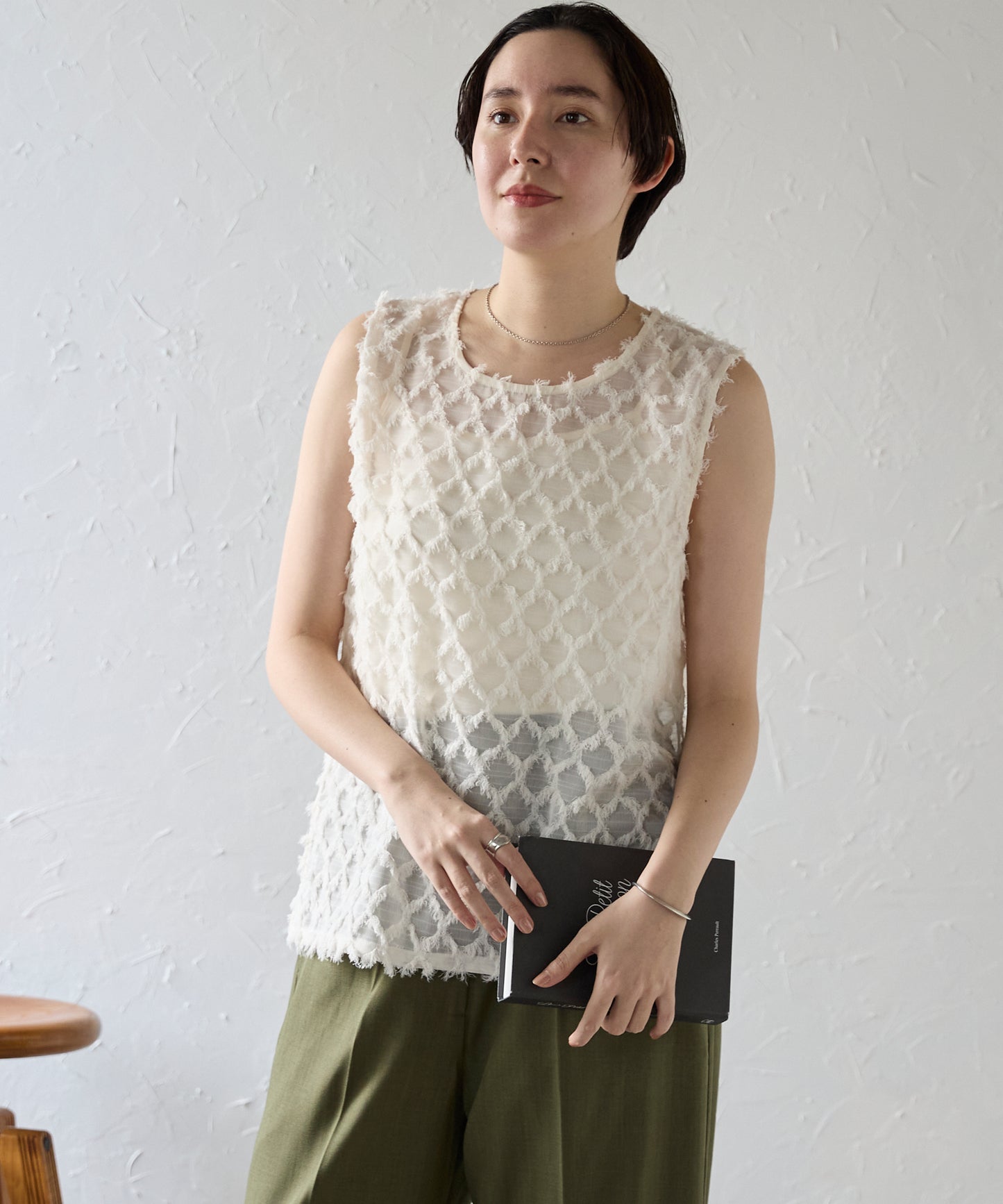 Fringe bestand camisole　フリンジベスト＋キャミソール2点SET