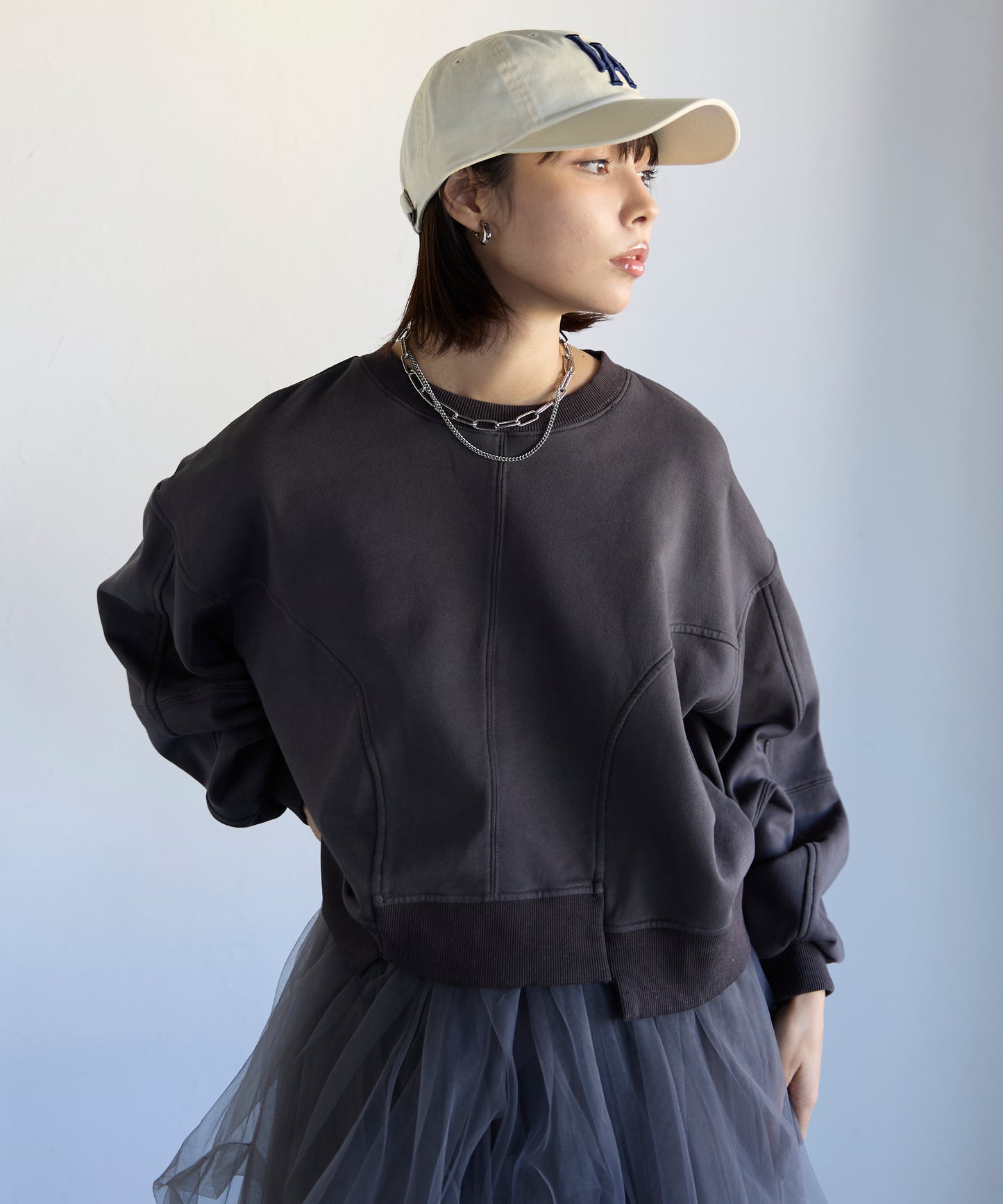 Pigment Short-Length Sweatshirt　ピグメント短丈スウェット