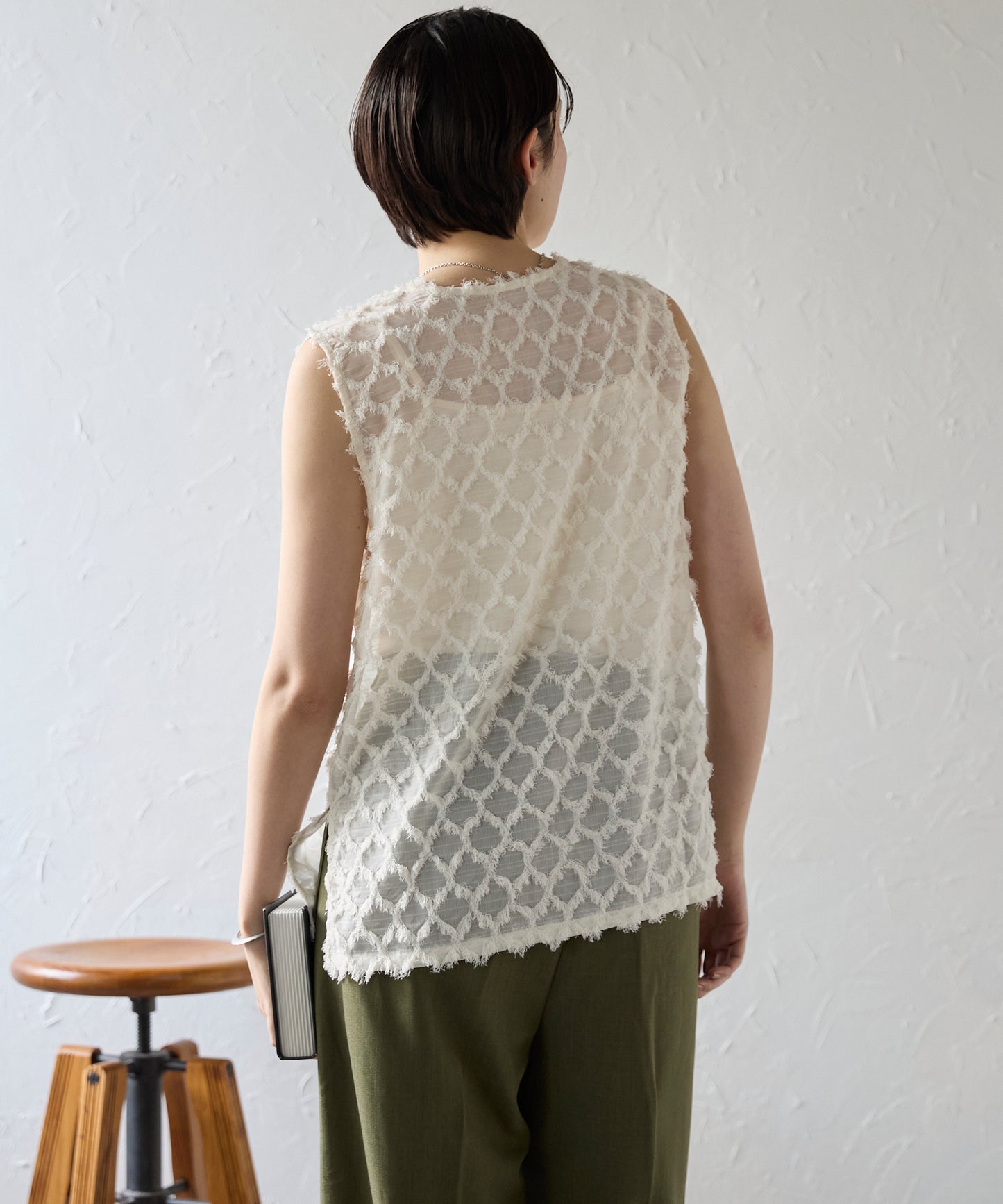 Fringe bestand camisole　フリンジベスト＋キャミソール2点SET