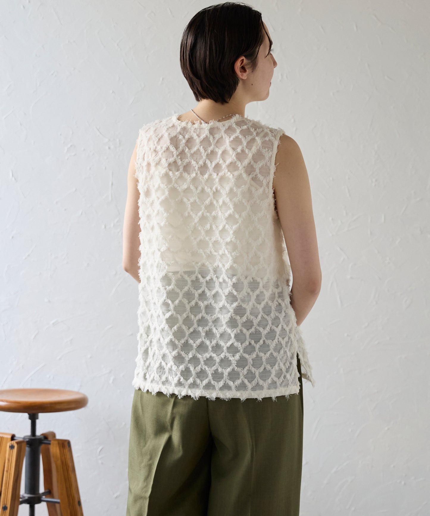 Fringe bestand camisole　フリンジベスト＋キャミソール2点SET