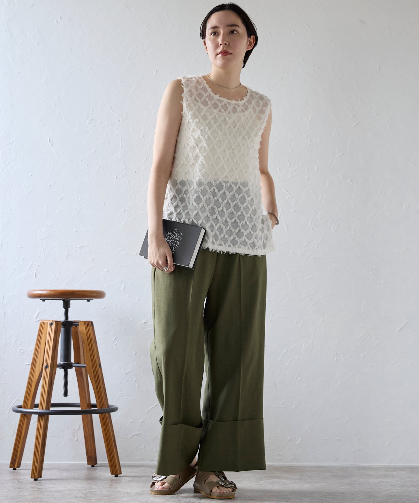 Fringe bestand camisole　フリンジベスト＋キャミソール2点SET