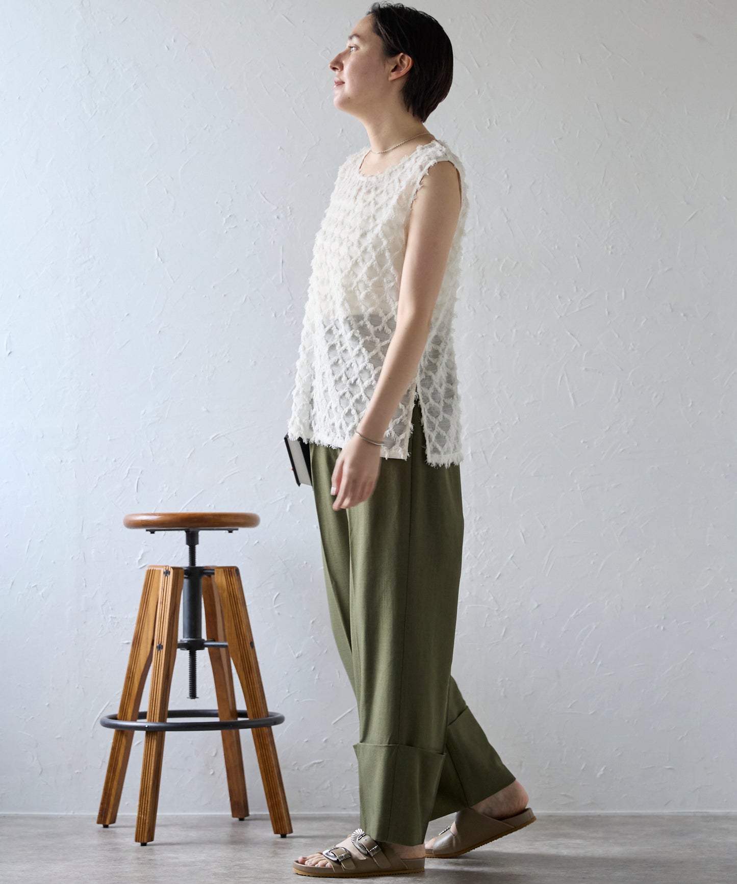 Fringe bestand camisole　フリンジベスト＋キャミソール2点SET