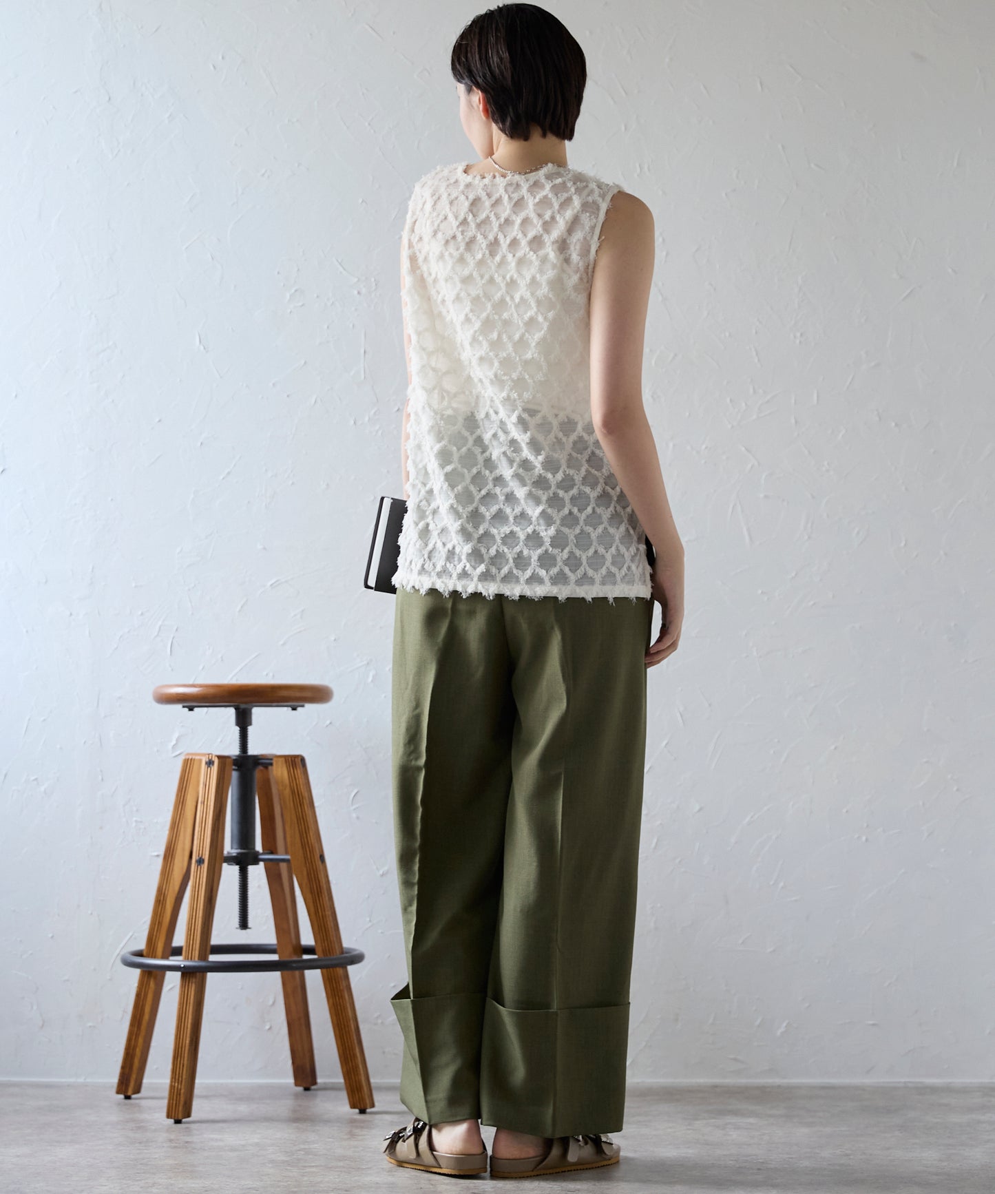 Fringe bestand camisole　フリンジベスト＋キャミソール2点SET