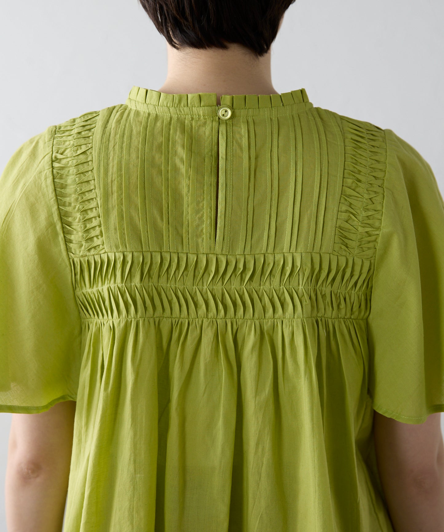 India cambric pintuck blouse インドキャンブリックピンタックブラウス