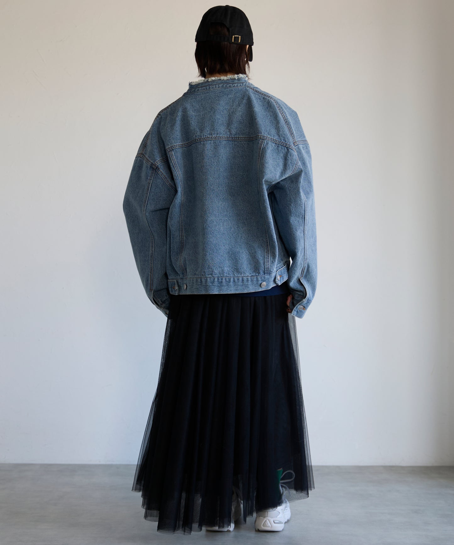 Collarless Denim Jacket　ノーカラーデニムジャケット