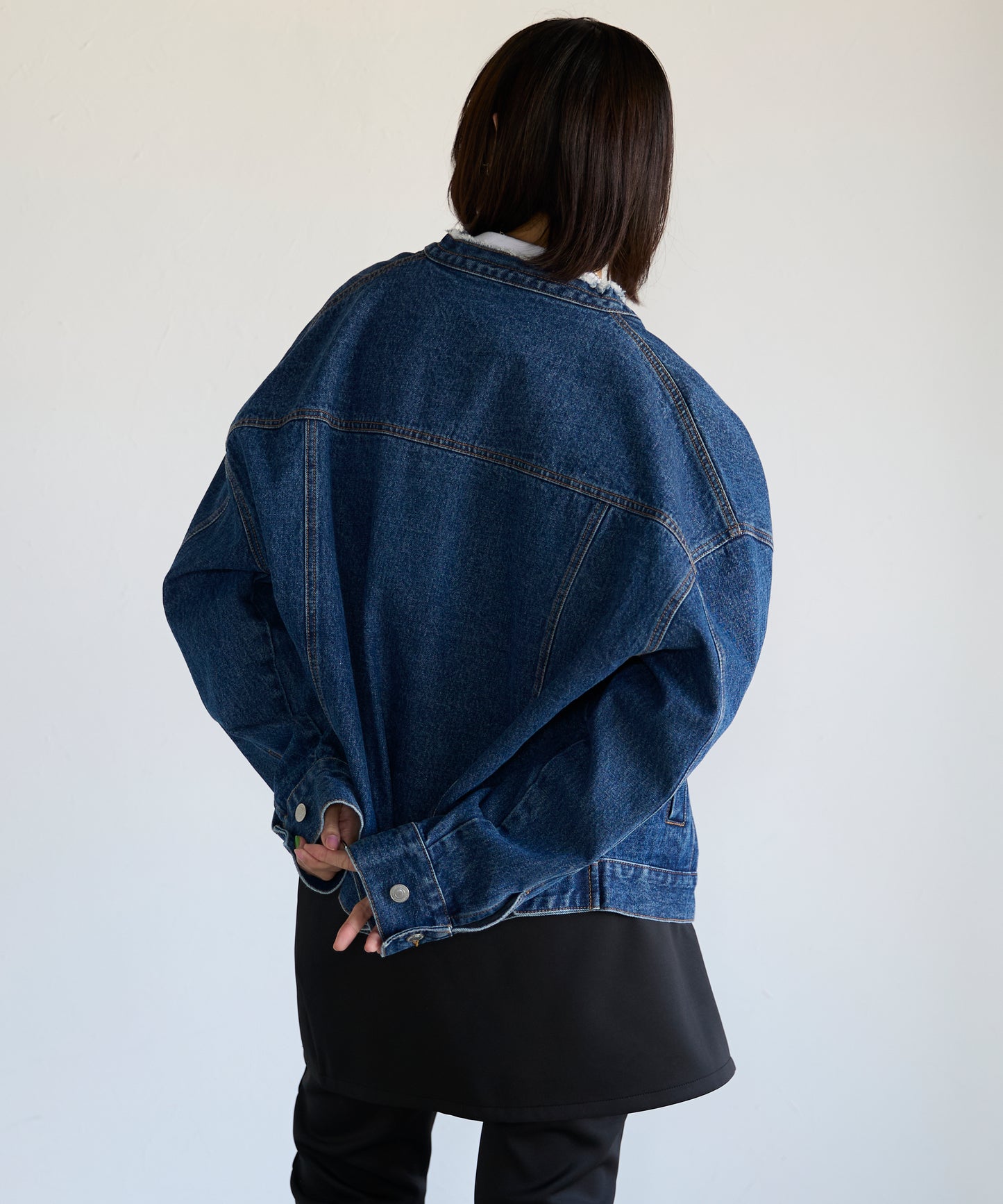 Collarless Denim Jacket　ノーカラーデニムジャケット