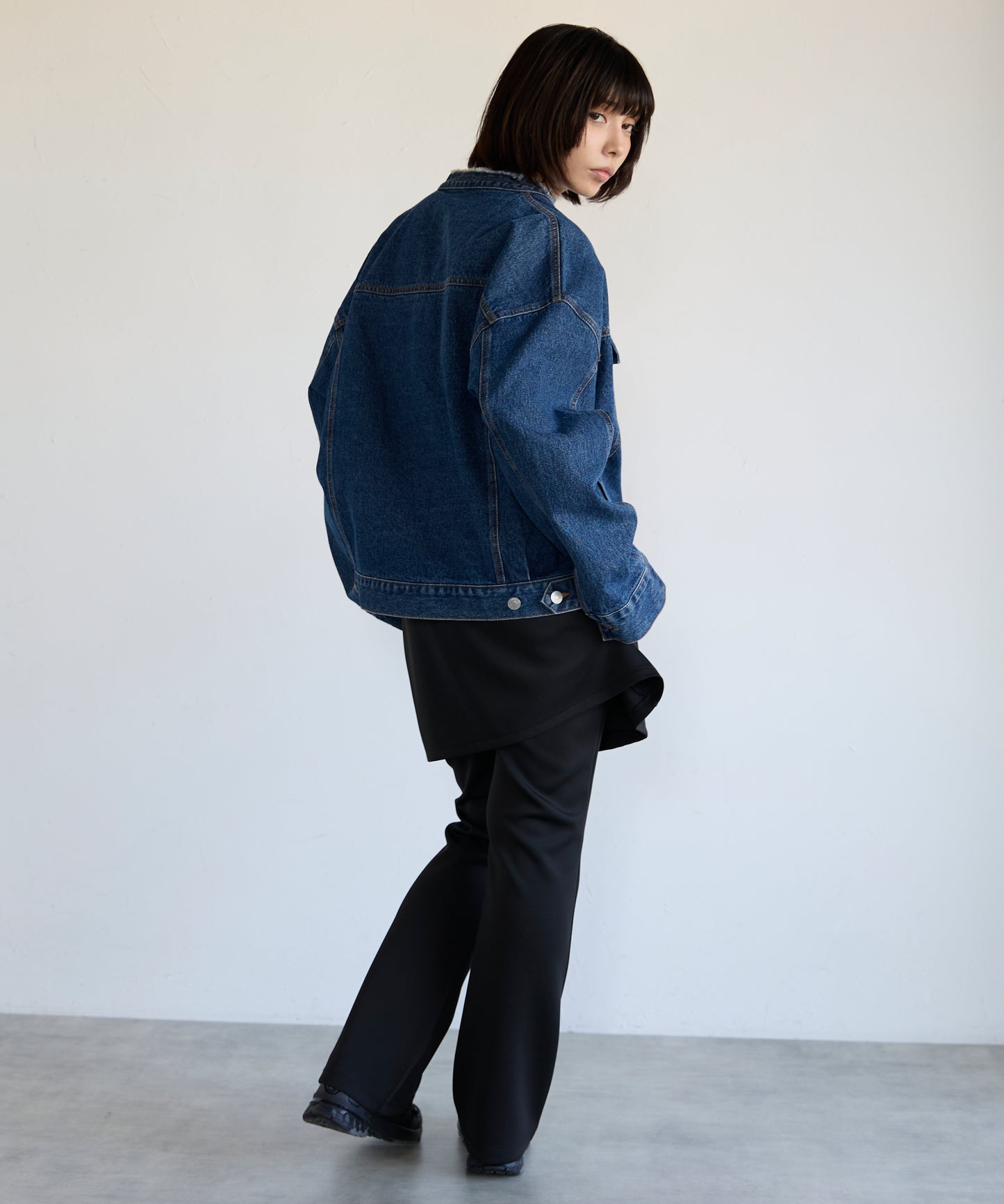Collarless Denim Jacket　ノーカラーデニムジャケット