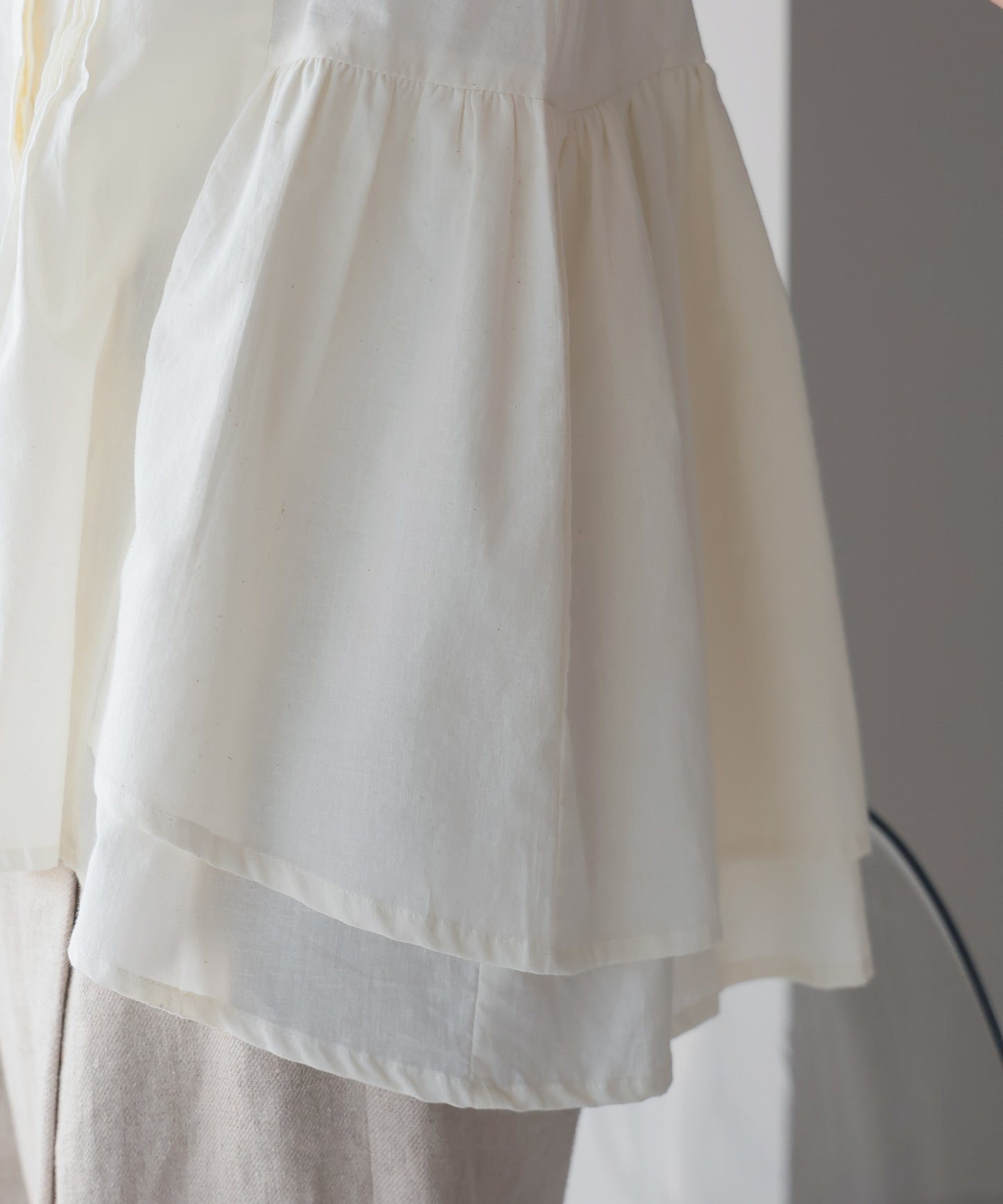 Pin Tuck Peplum Blouse｜ピンタックペプラムブラウス
