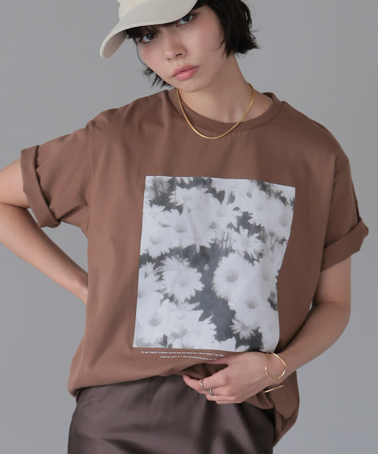 Flower Photo T-shirt／フラワーフォトTシャツ