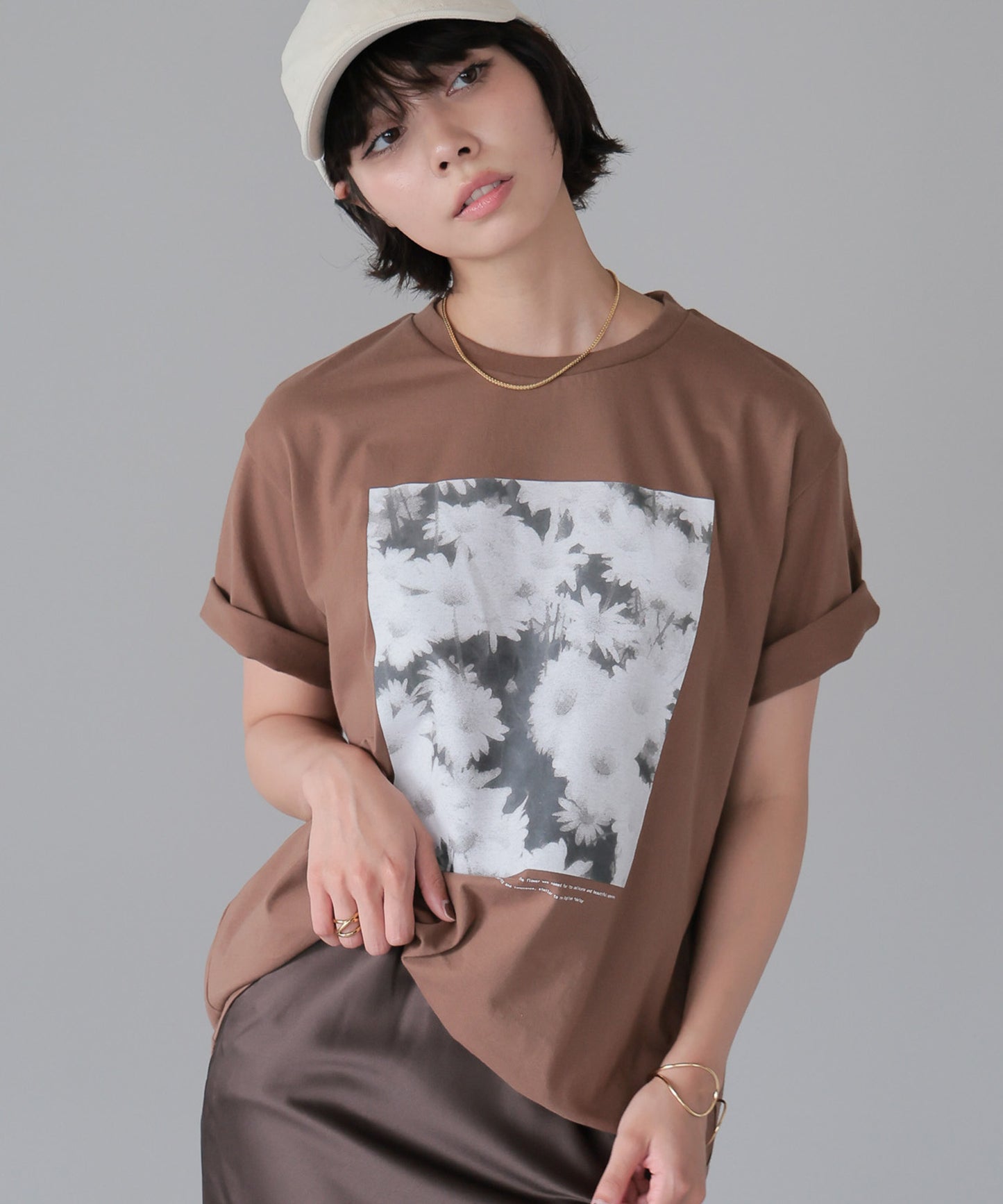Flower Photo T-shirt／フラワーフォトTシャツ