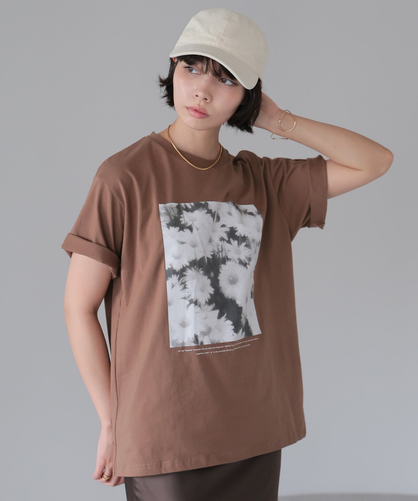 Flower Photo T-shirt／フラワーフォトTシャツ