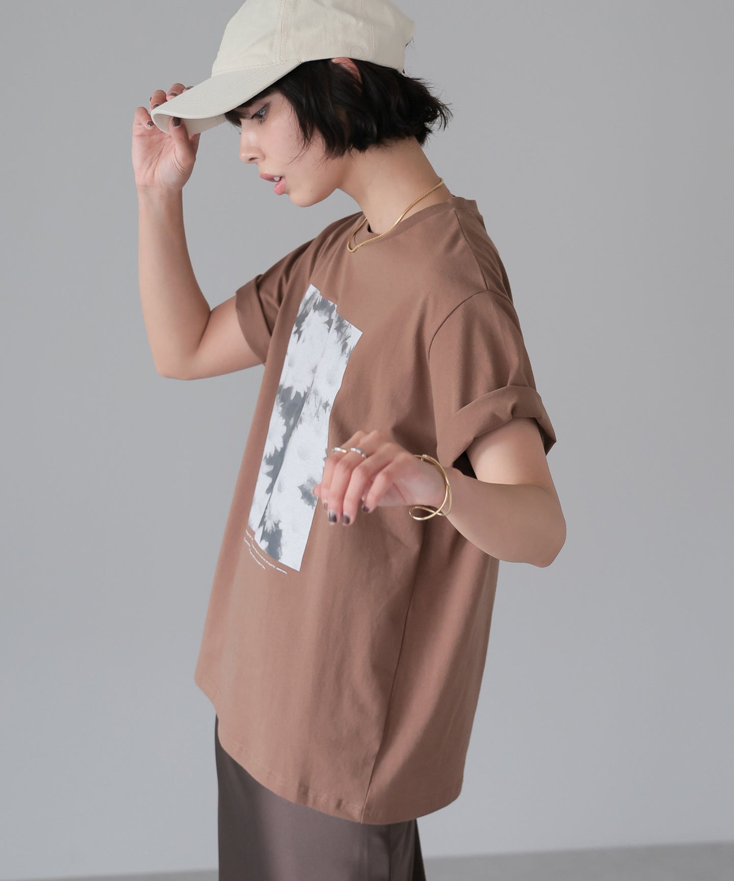 Flower Photo T-shirt／フラワーフォトTシャツ