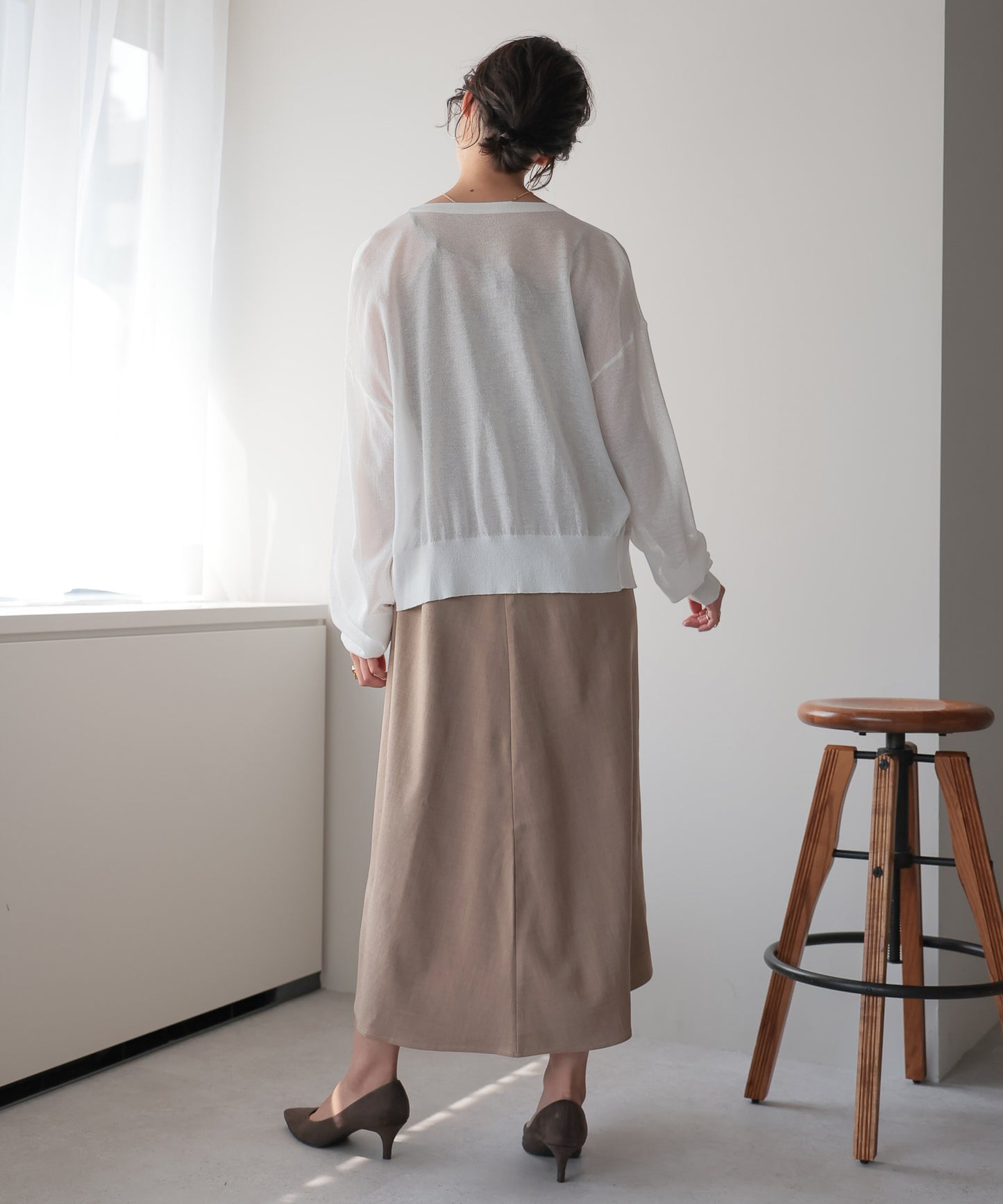 Sheer Embroidery Cardigan／シアー刺繍カーディガン