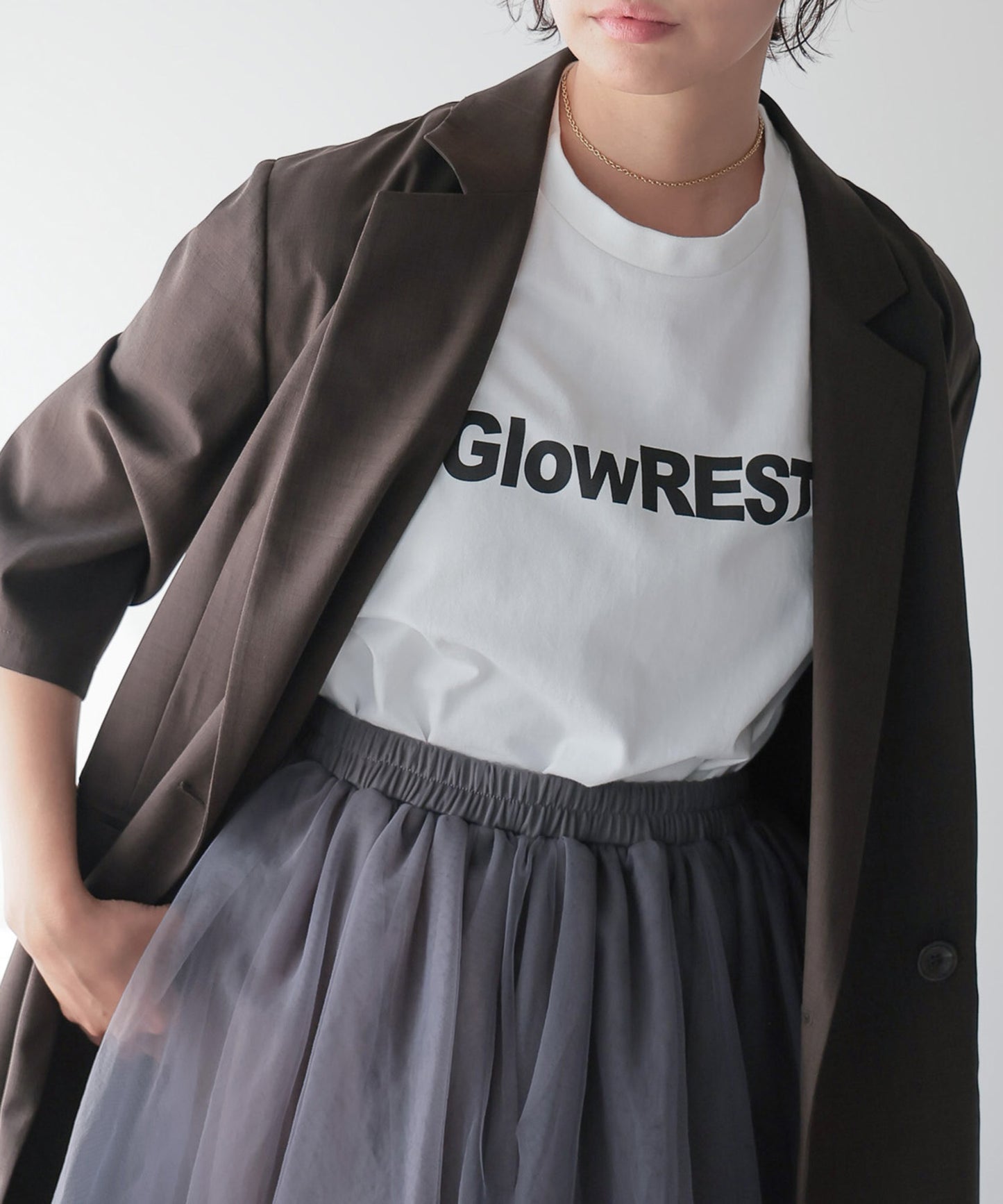 GlowREST Logo T-shirt/GlowRESTロゴTシャツ