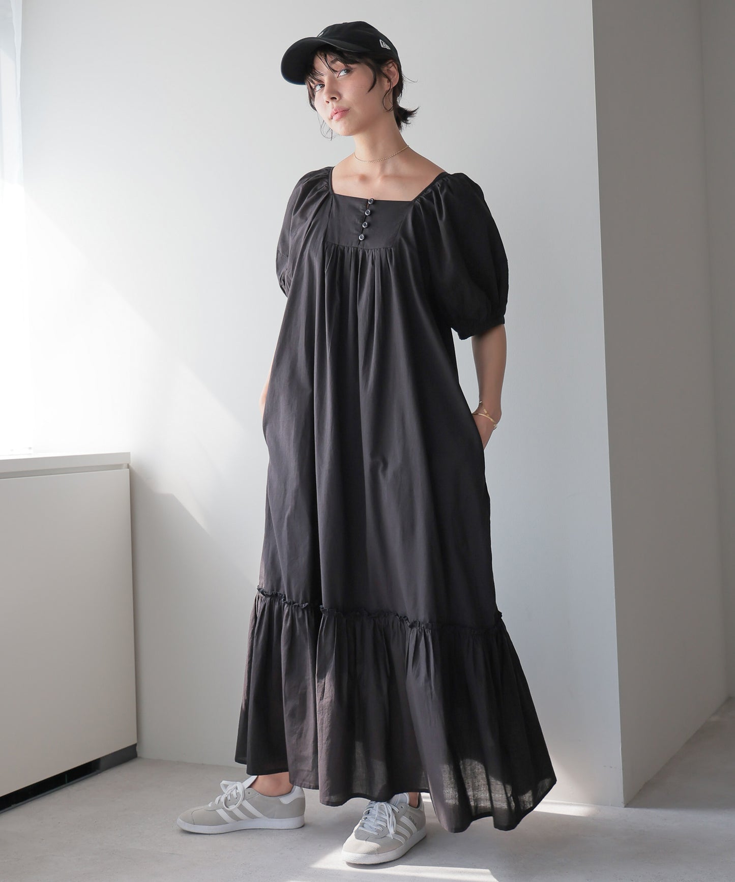 2way Cotton Dress／2wayコットンワンピース