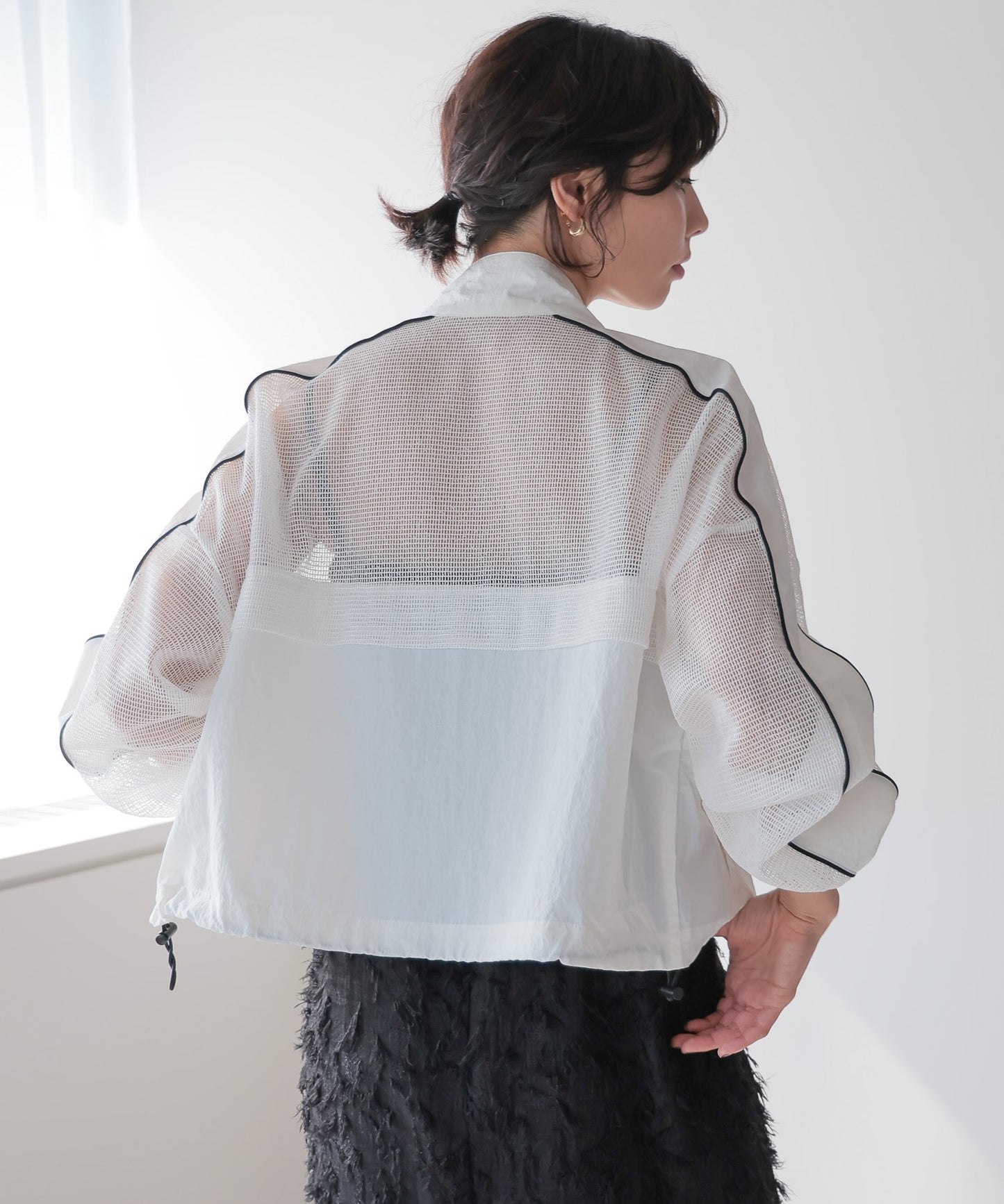 Mixed-Material Track Jacket　異素材トラックジャケット