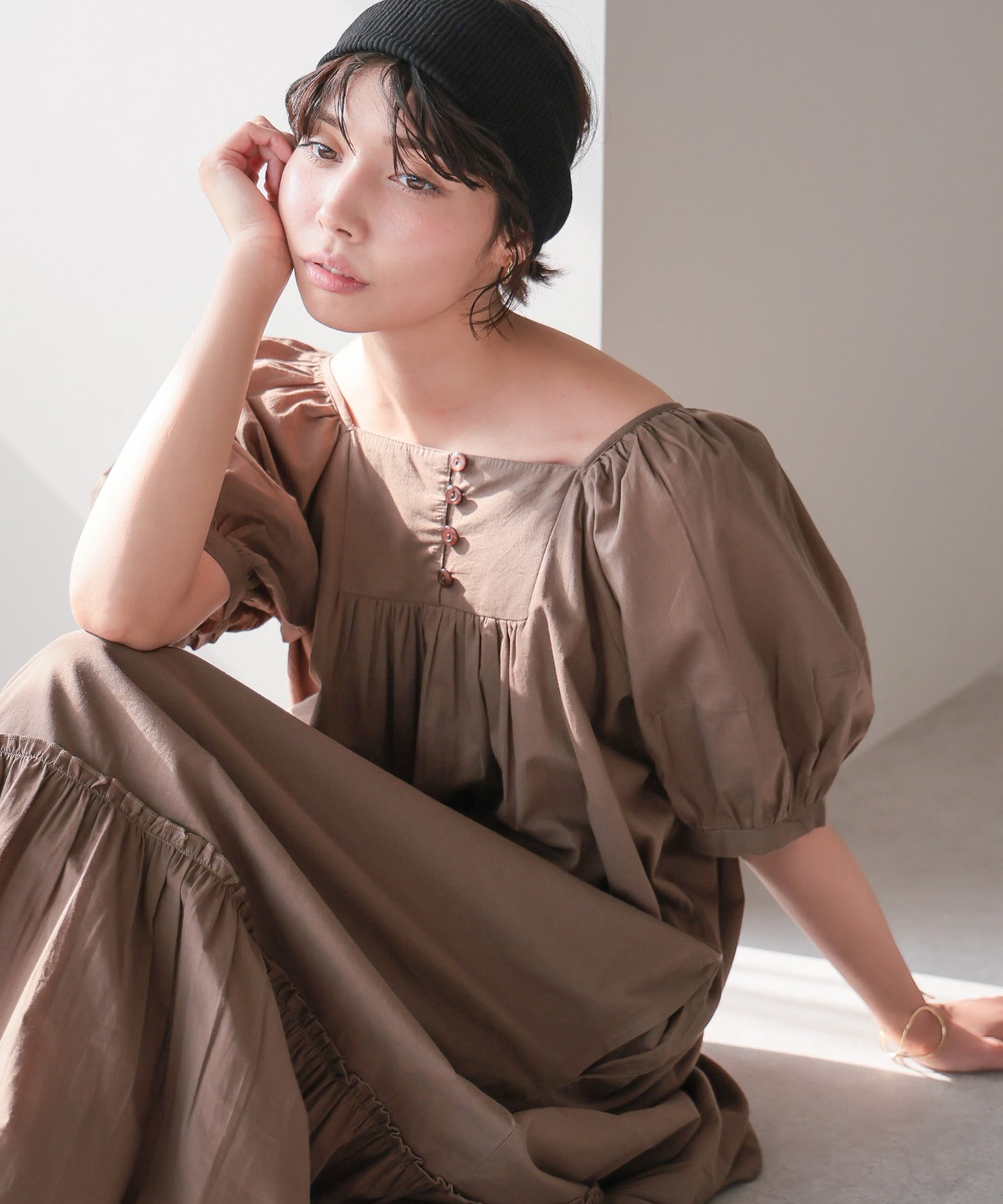 2way Cotton Dress／2wayコットンワンピース