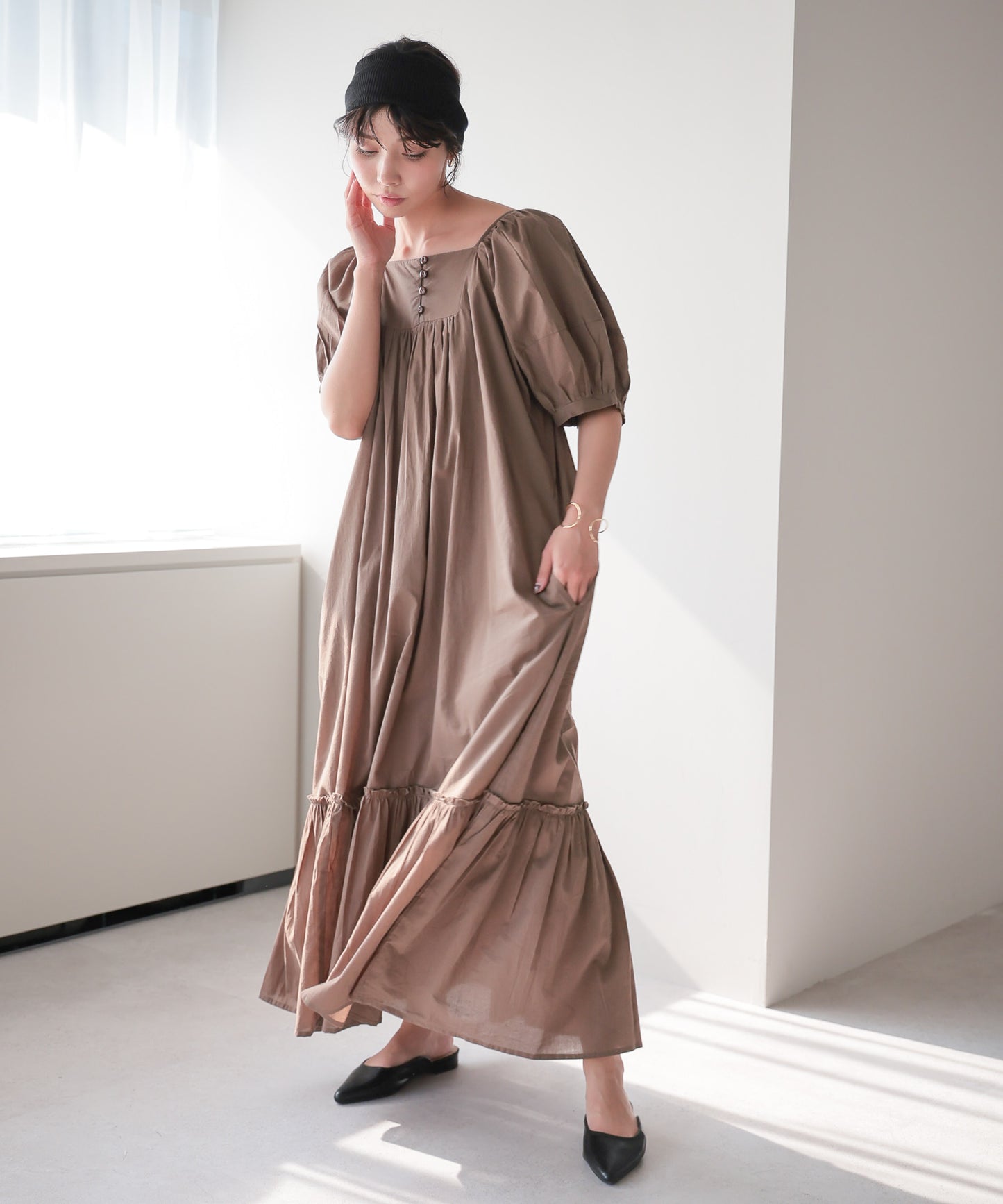 2way Cotton Dress／2wayコットンワンピース