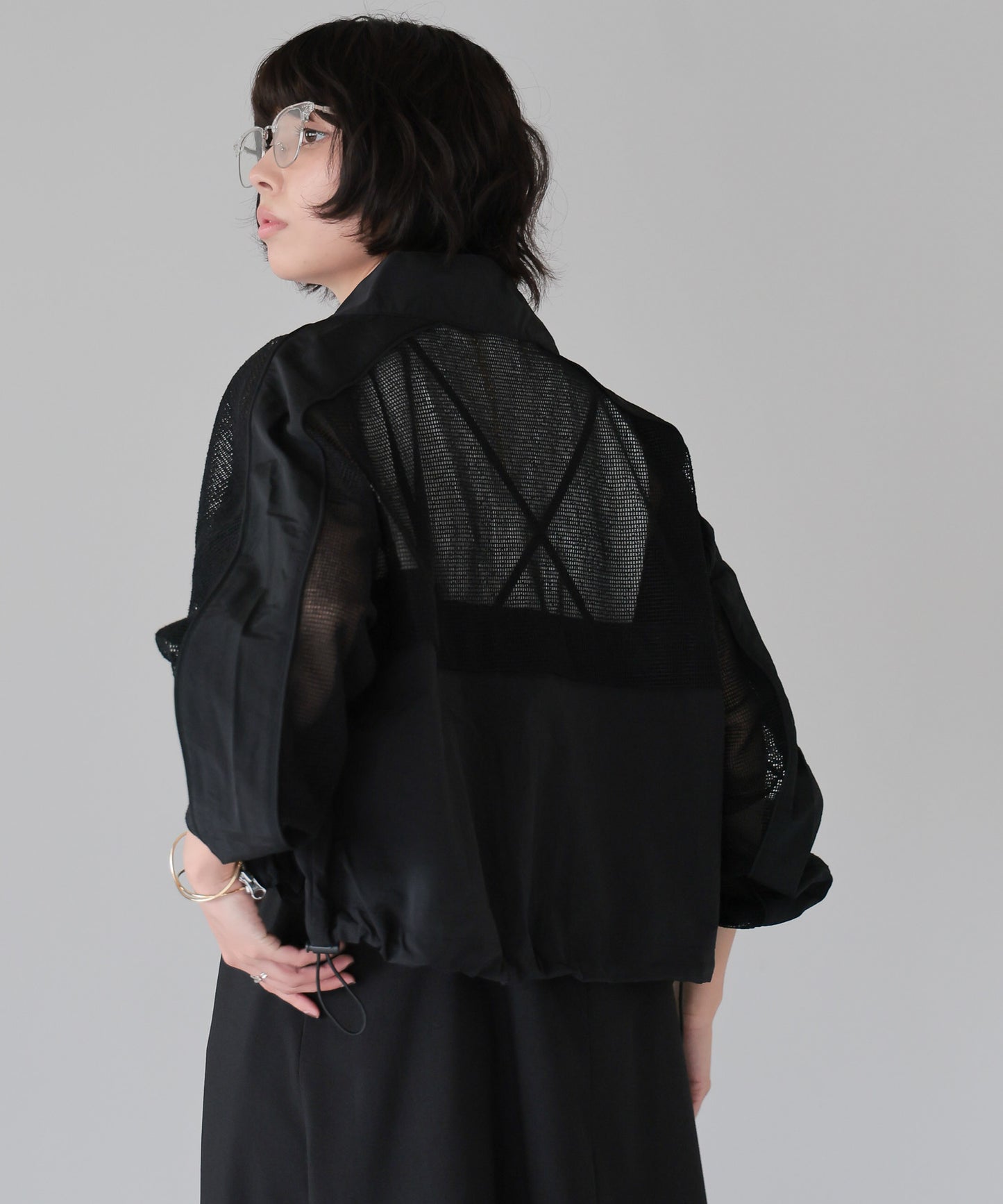 Mixed-Material Track Jacket　異素材トラックジャケット