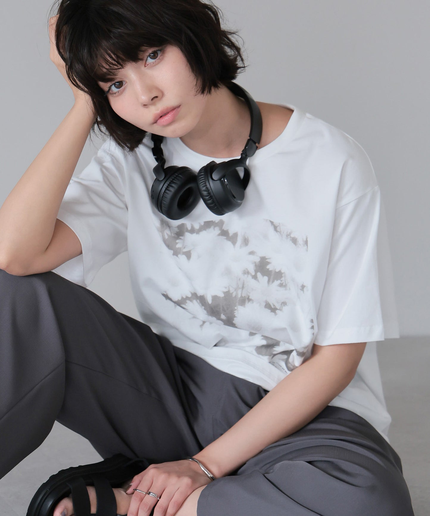 Flower Photo T-shirt／フラワーフォトTシャツ