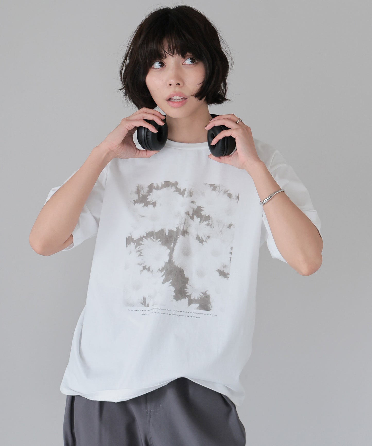 Flower Photo T-shirt／フラワーフォトTシャツ