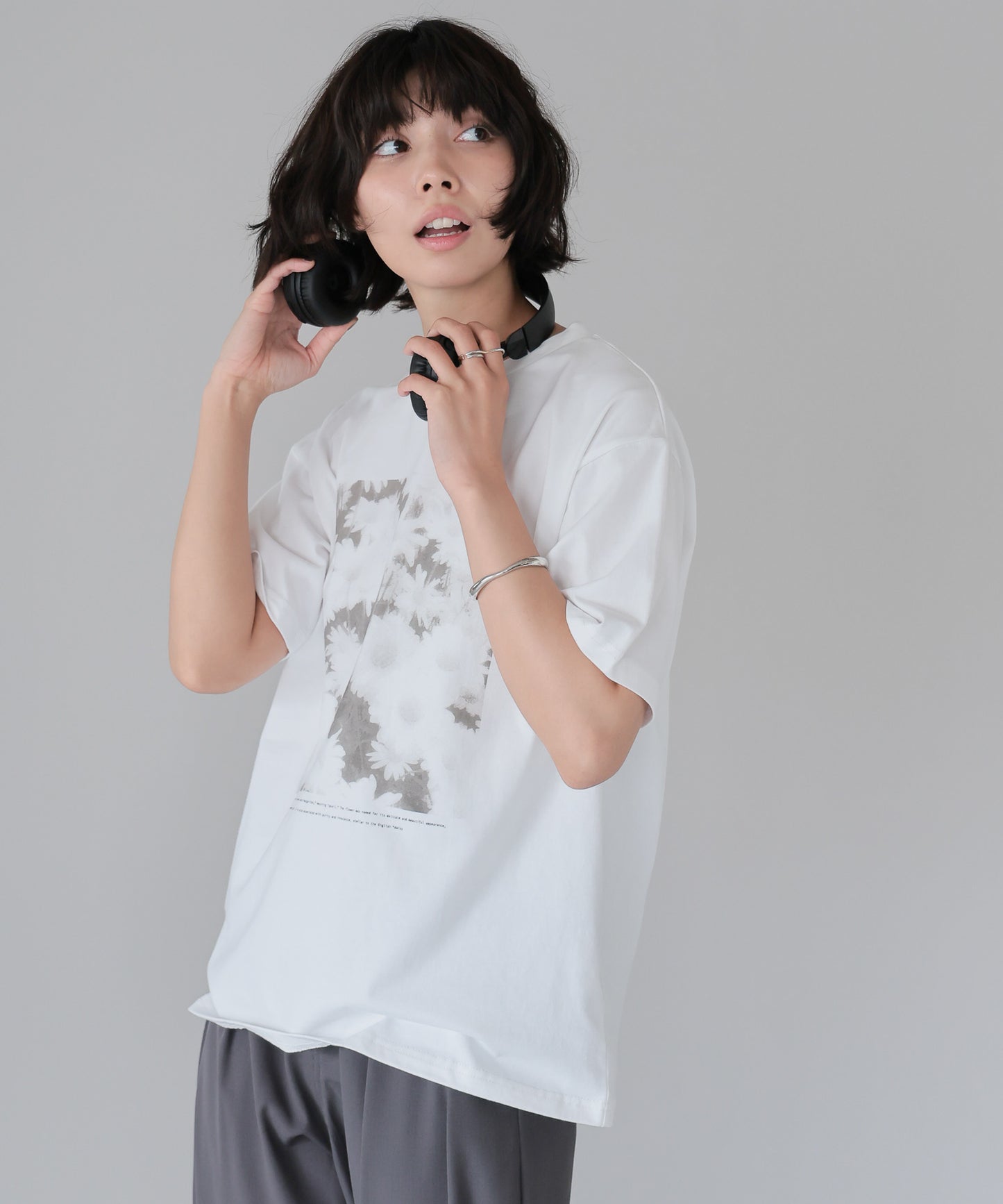 Flower Photo T-shirt／フラワーフォトTシャツ